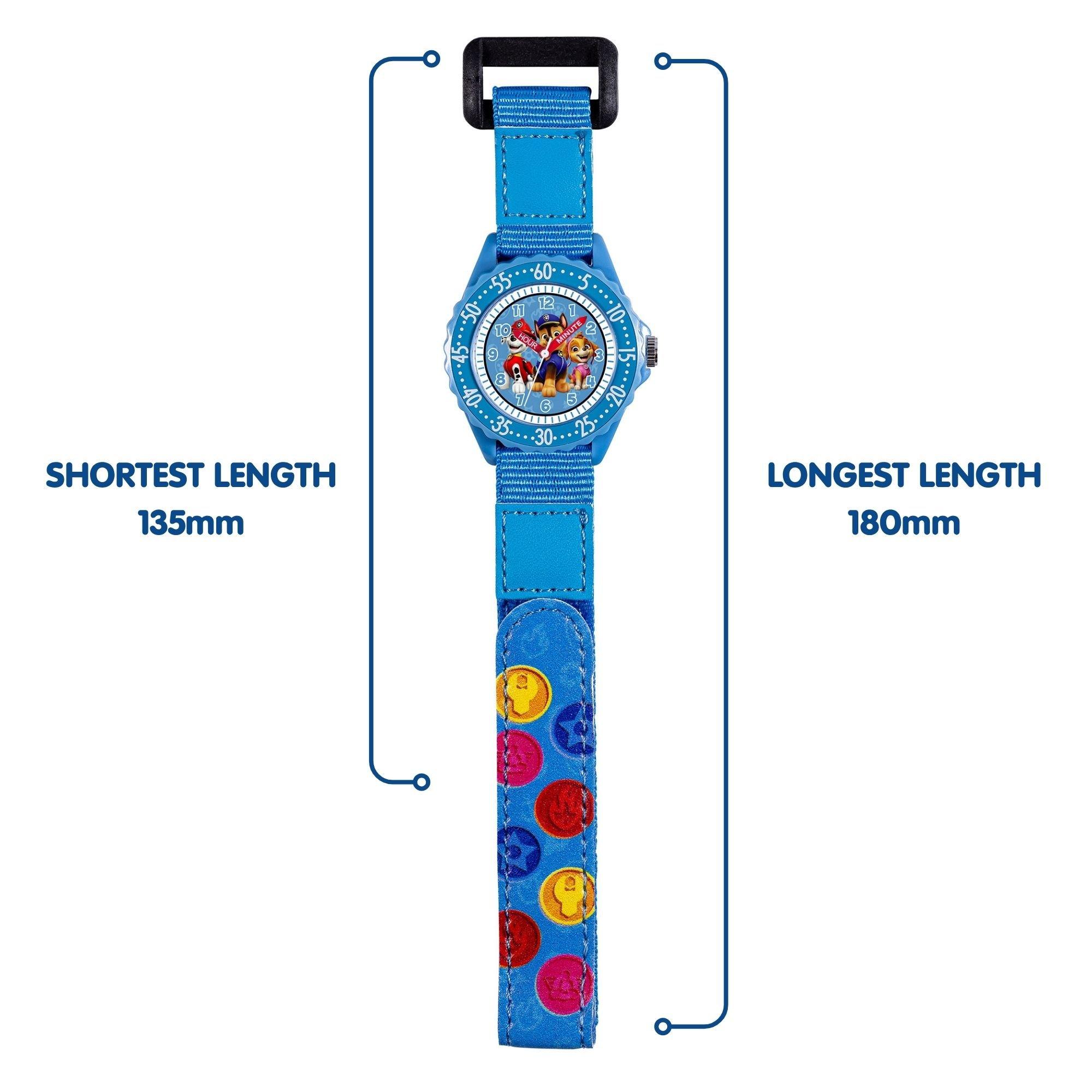 Blue - Paw Patrol - Paw Patrol Time Teacher Velcro Watch - 5