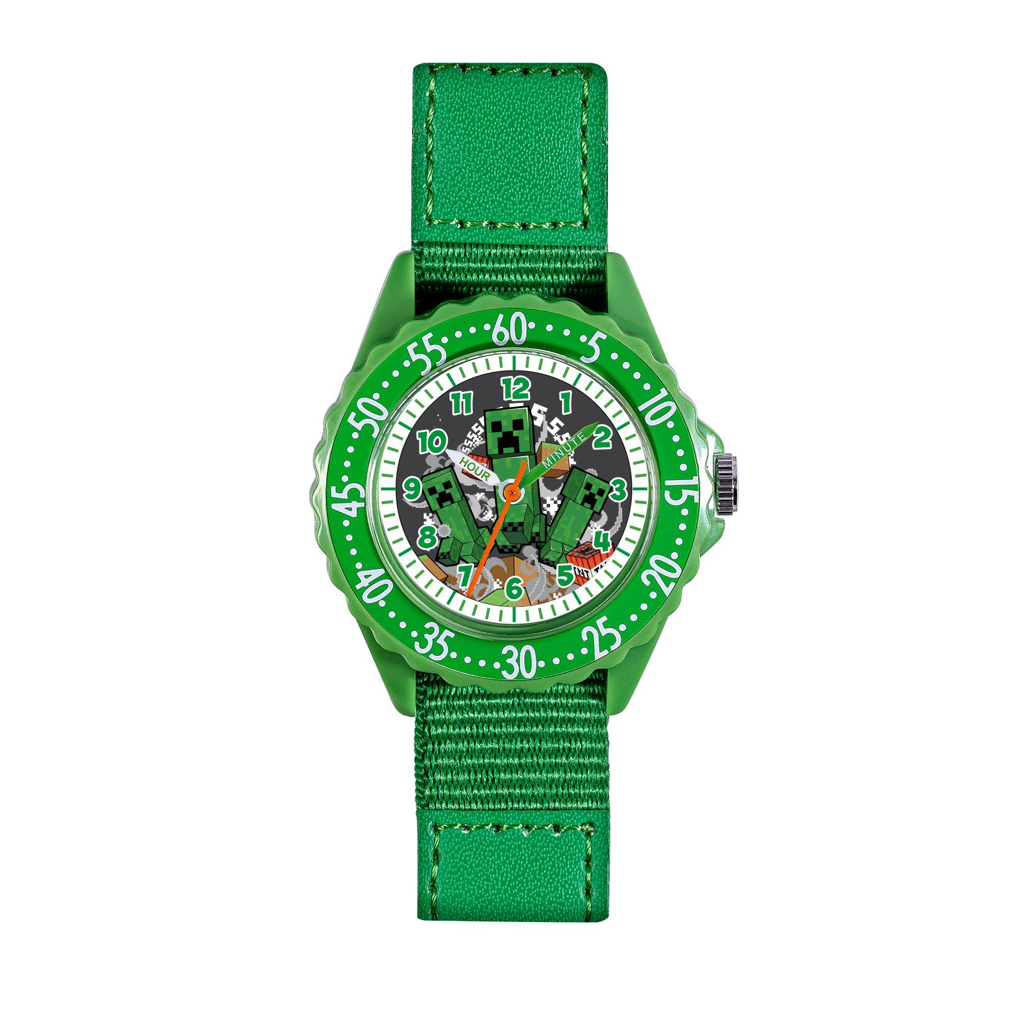 Green - Minecraft - Minecraft Creeper Time Teacher Watch - 1