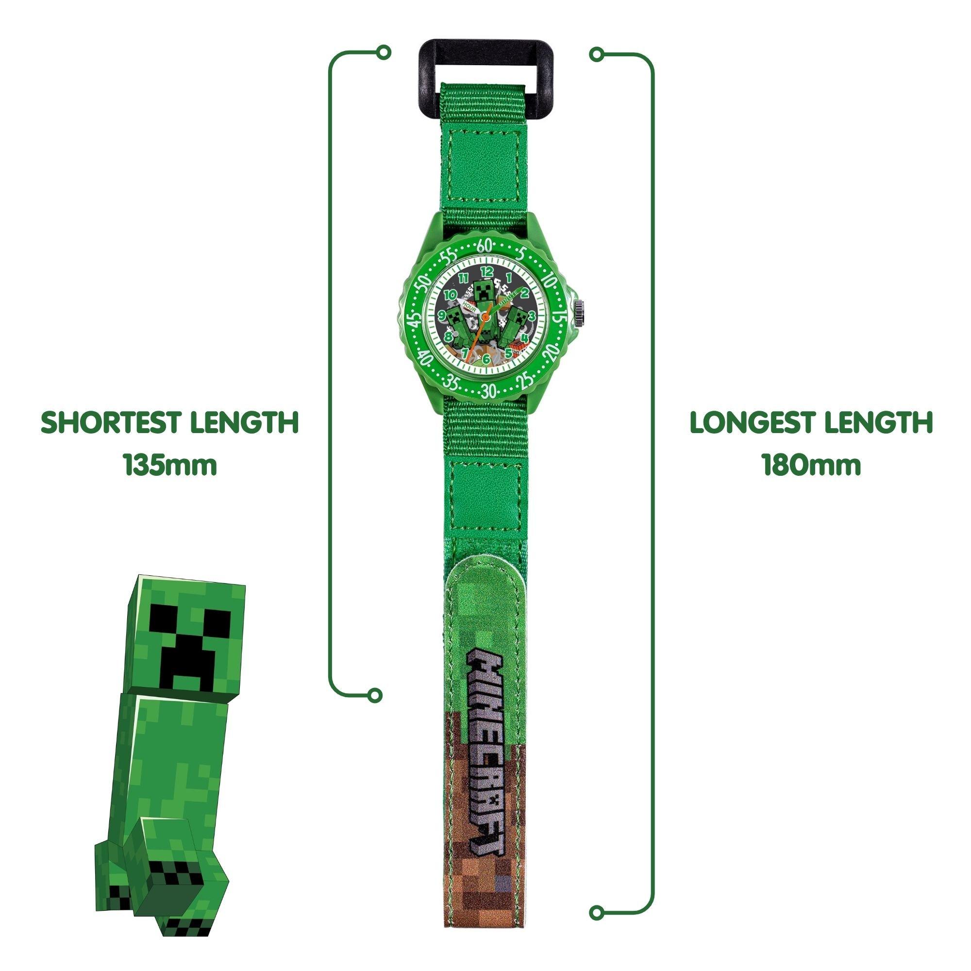 Green - Minecraft - Minecraft Creeper Time Teacher Watch - 4