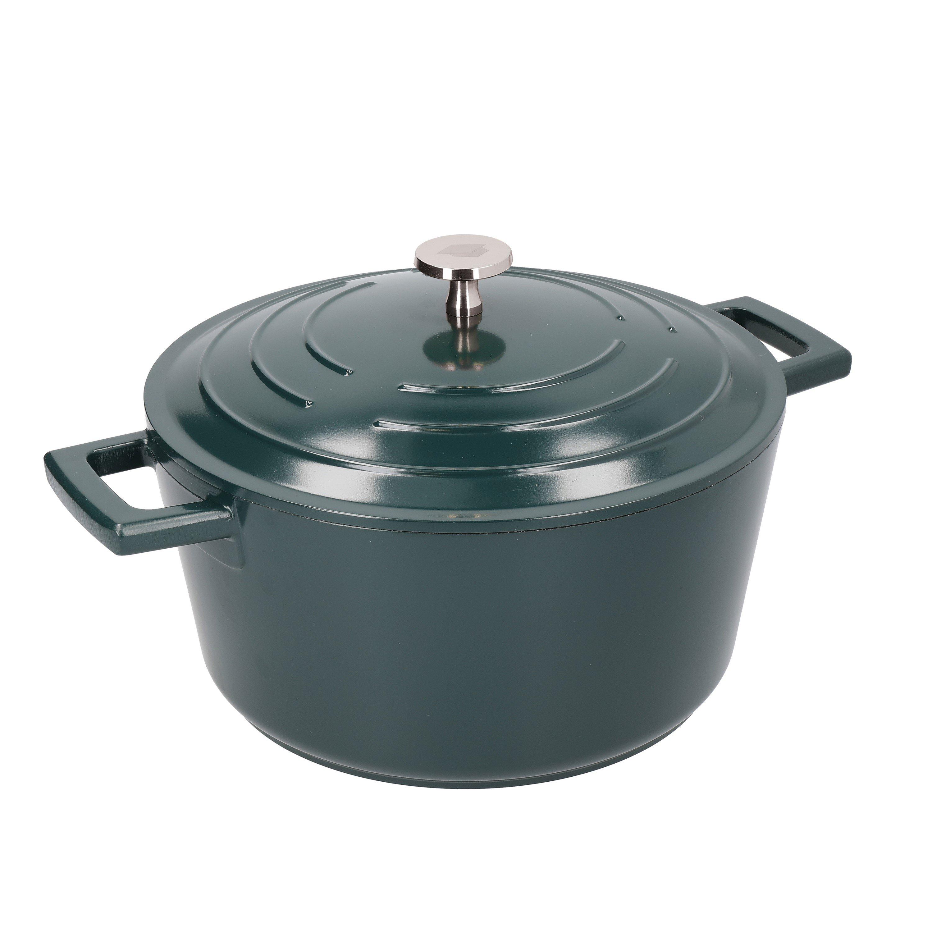 Black - MasterClass - MasterClass Cast Aluminium 4L Round Casserole Dish - 1