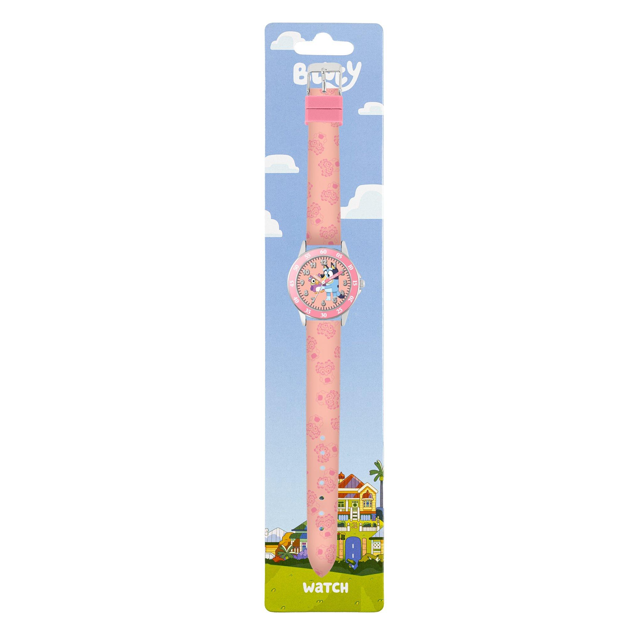 Pink - Bluey - Bluey Pink Time Teacher Silicone Watch - 4