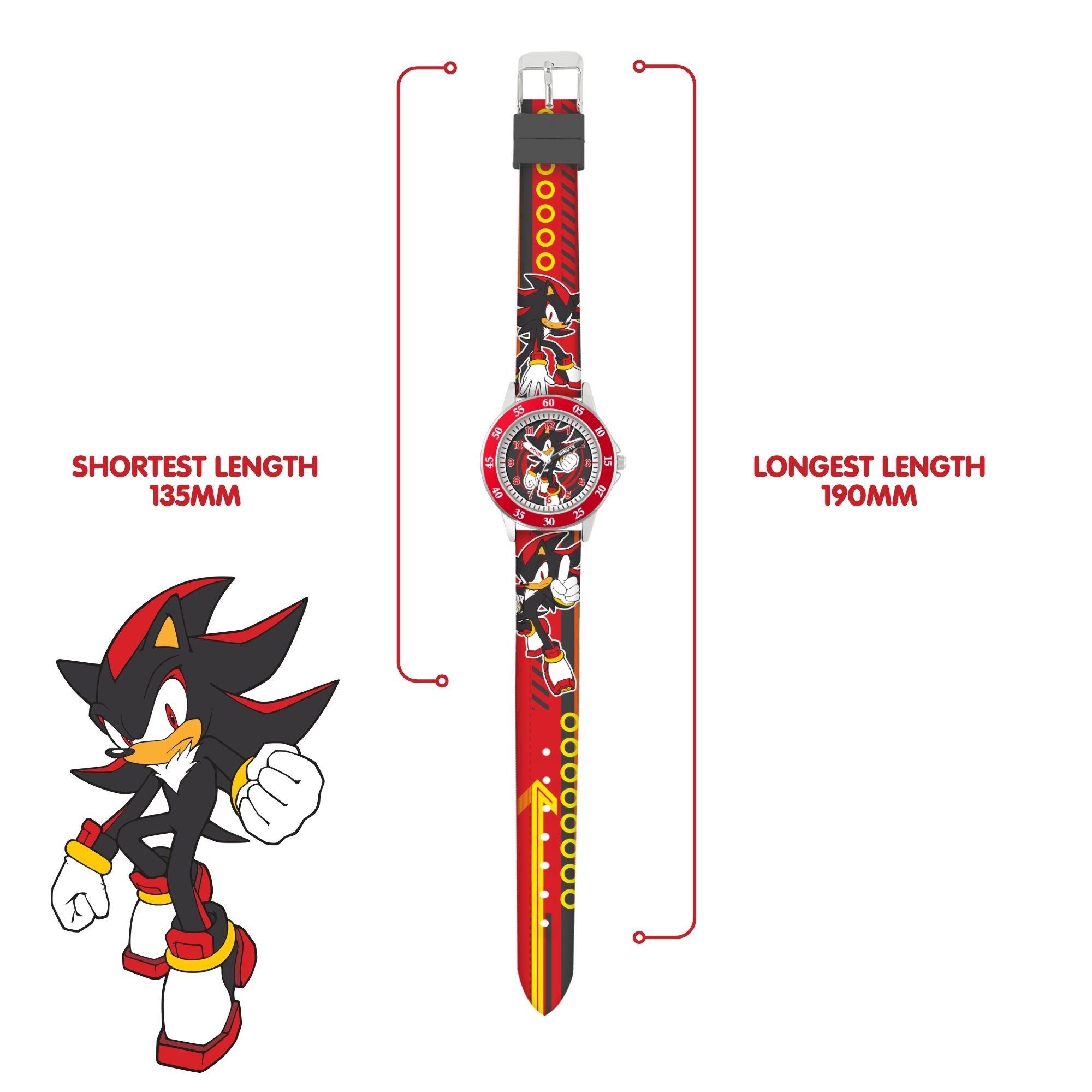 Red - Sonic - Shadow the Hedgehog Time Teacher Watch - 5