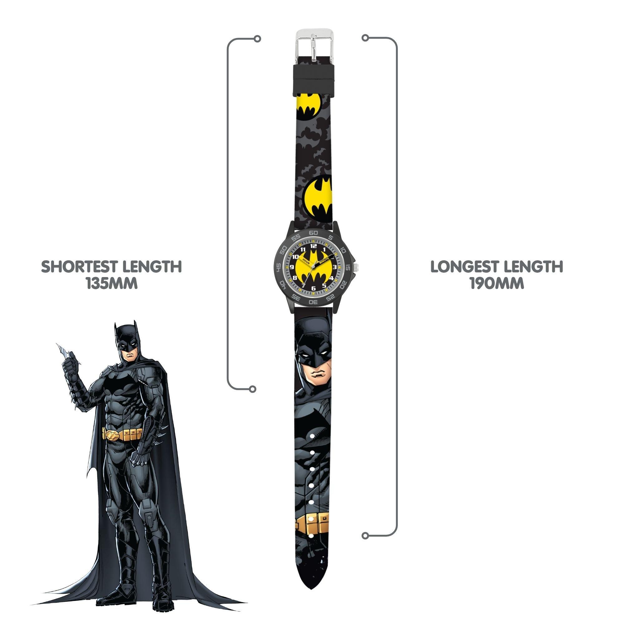 Black - Batman - Batman Time Teacher Silicone Watch - 5