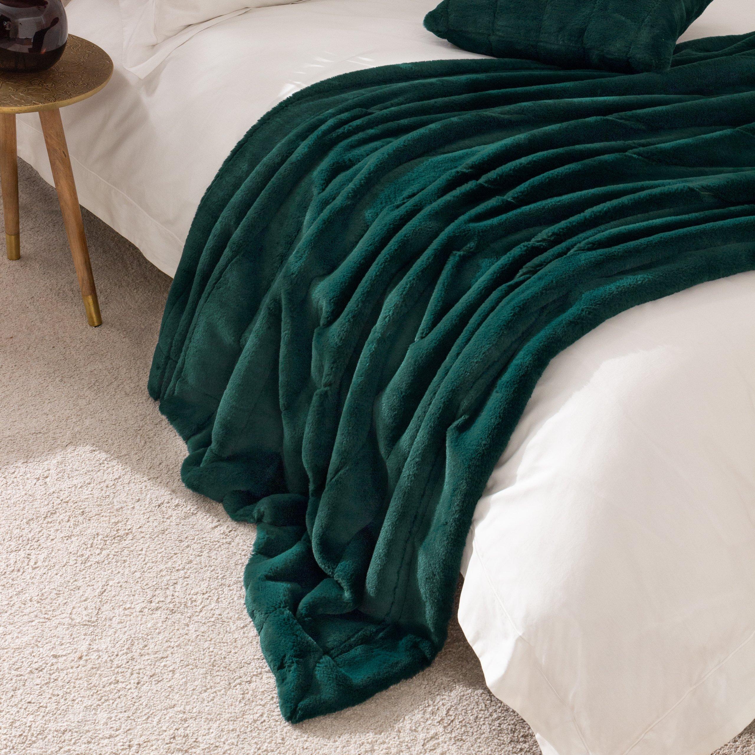 Emerald - Paoletti - Empress Faux Fur Throw - 2