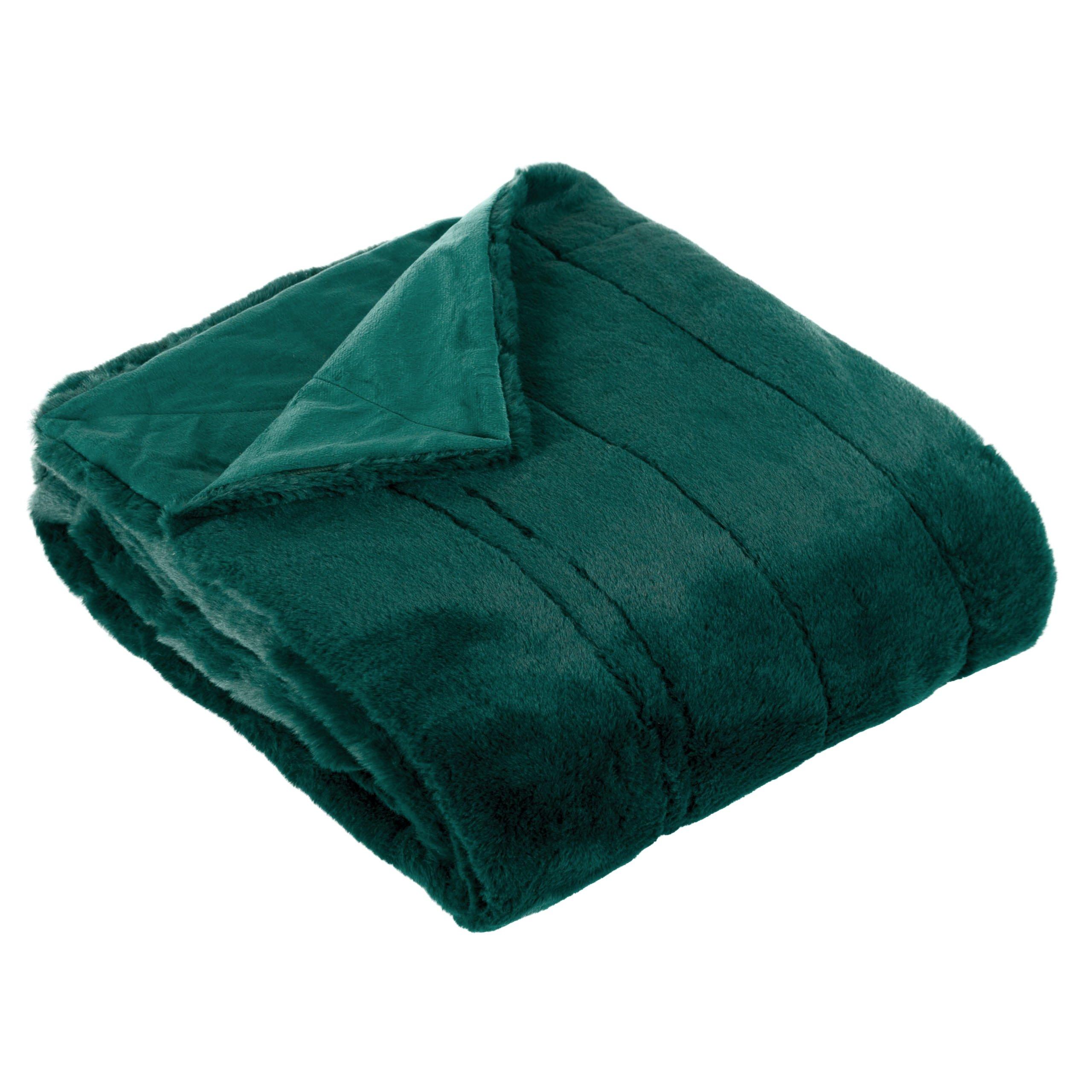 Emerald - Paoletti - Empress Faux Fur Throw - 4
