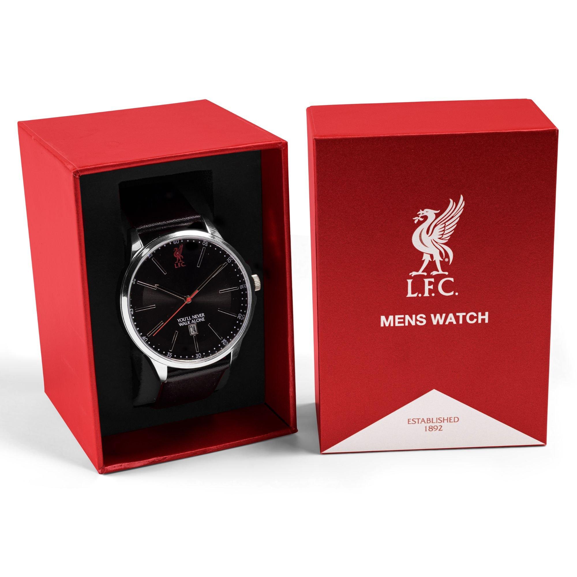 Black - Liverpool FC - Liverpool FC Silver Black Strap Watch - 4