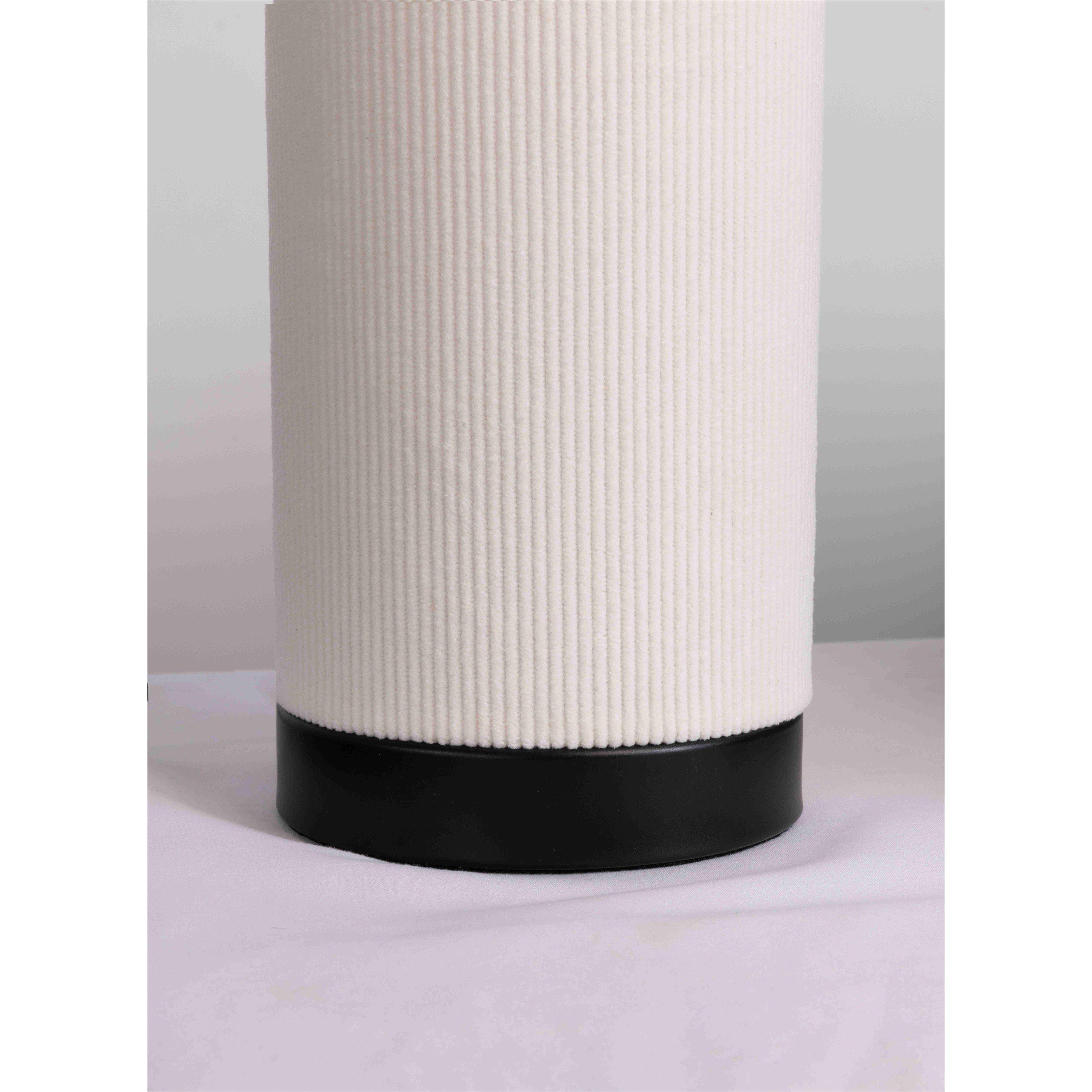 White - K Living - Malta White Velvet with Dimpled T/L - 4