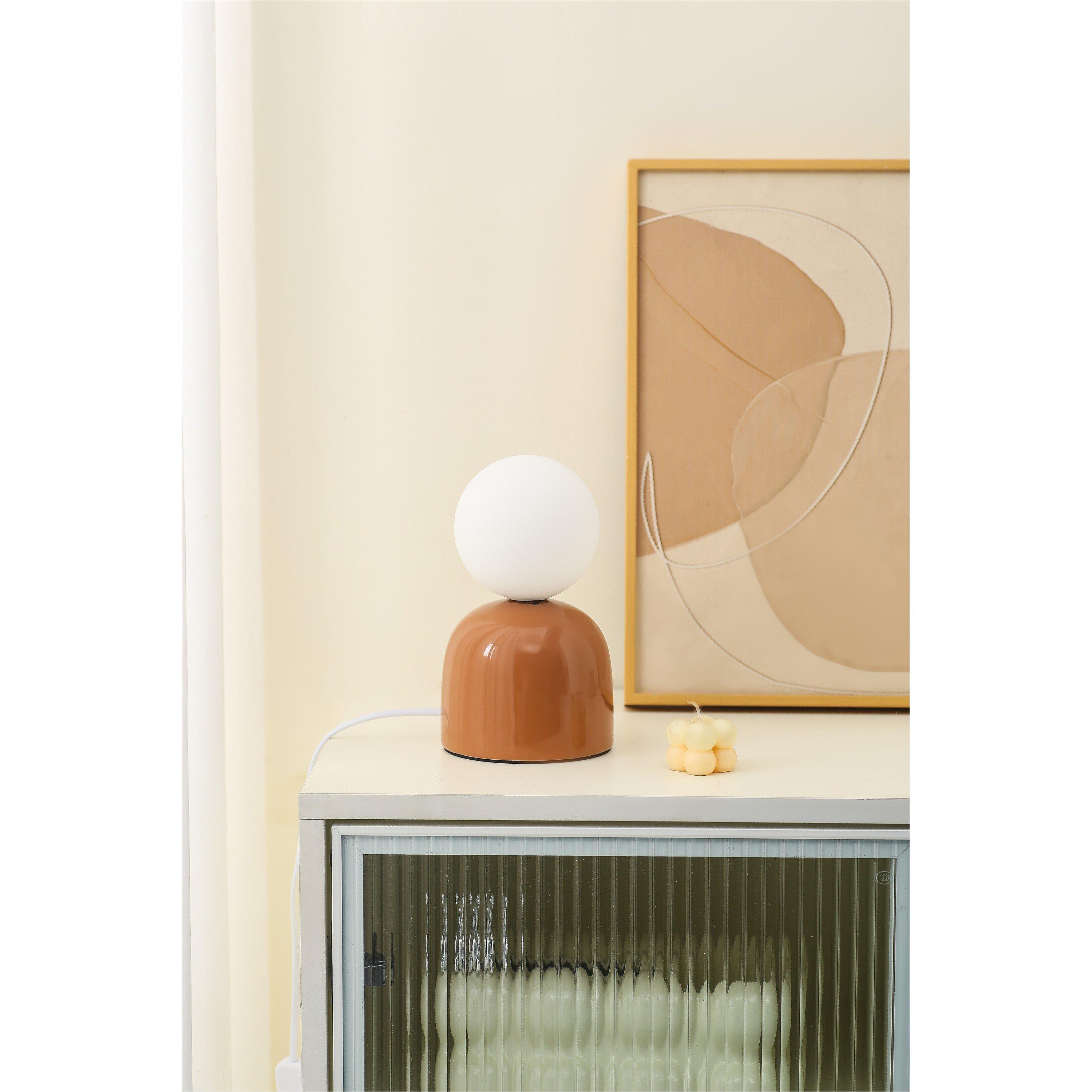 K Living  Manila Ceramic Table Lamp Brown
