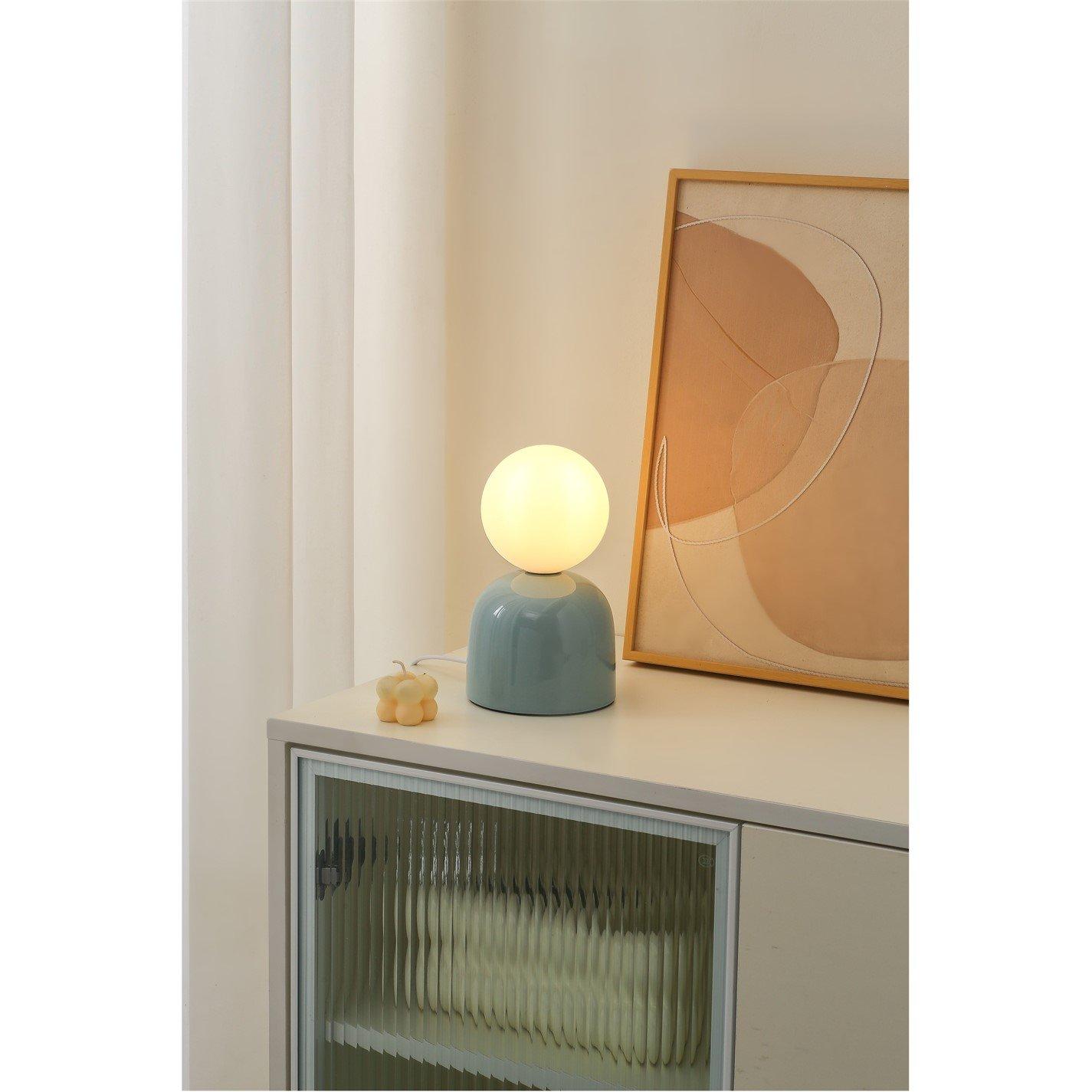 Blue - K Living - Manila Blue Ceramic Table Lamp - 2