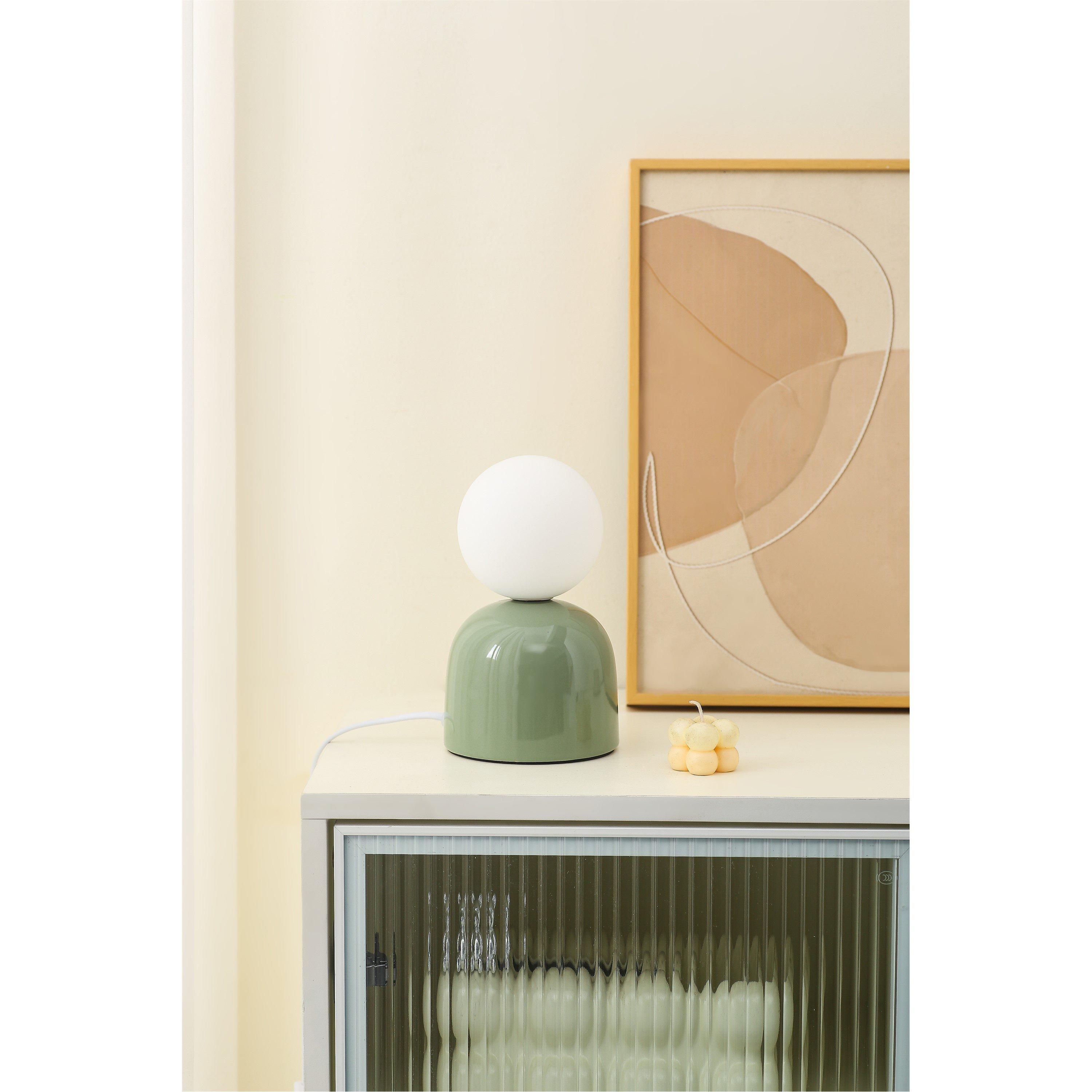 K Living  Manila Ceramic Table Lamp Green