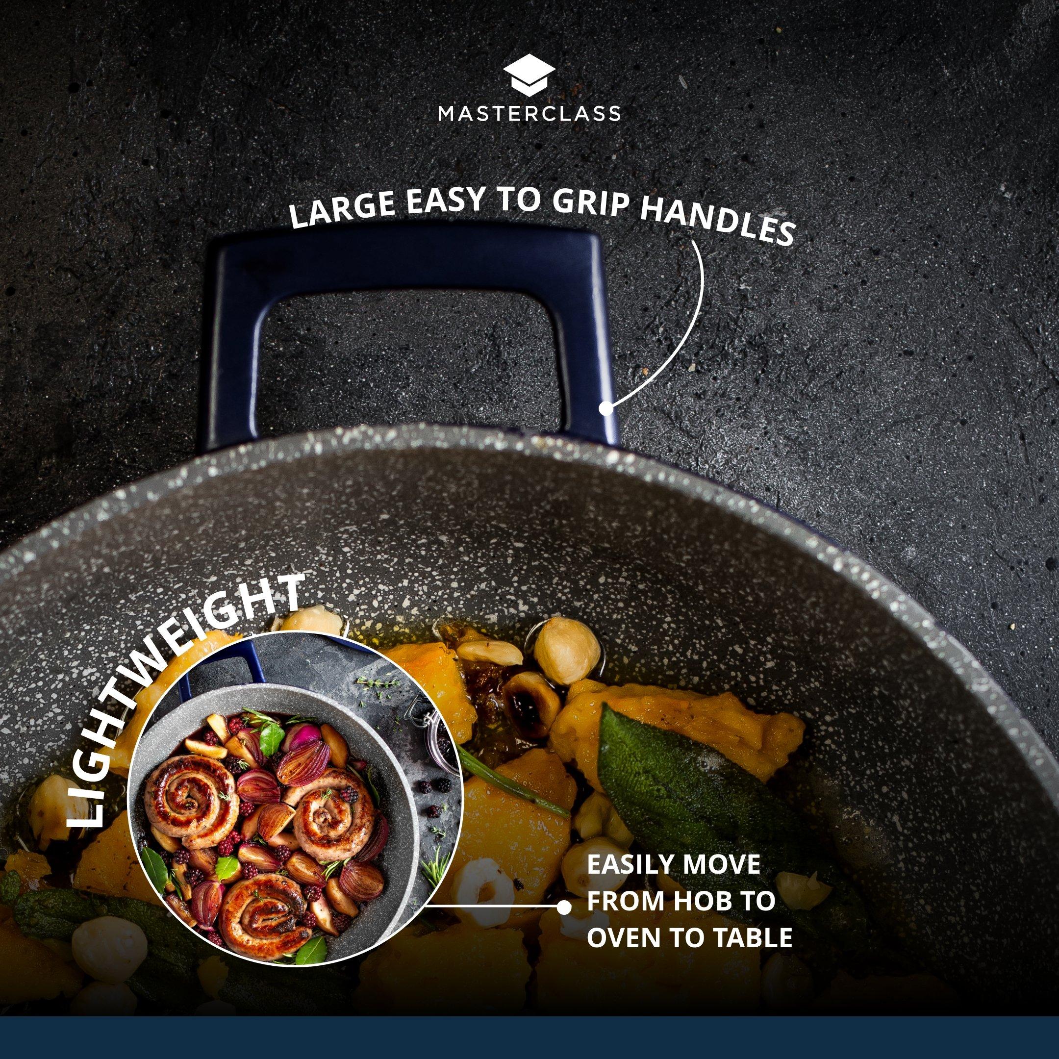 Blue - MasterClass - MasterClass Shallow Casserole Dish with Lid - 2