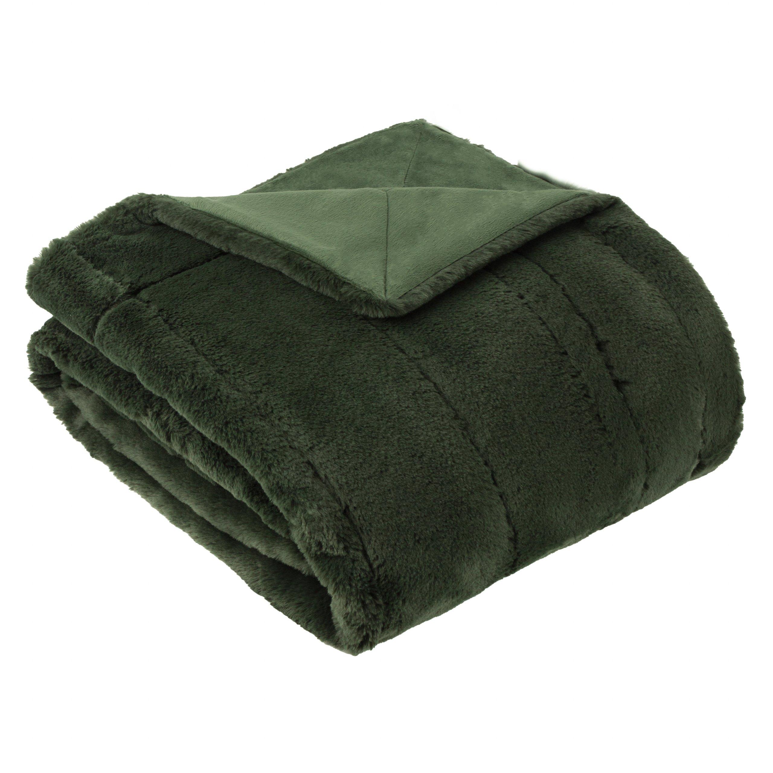 Pine - Paoletti - Empress Faux Fur Throw - 1