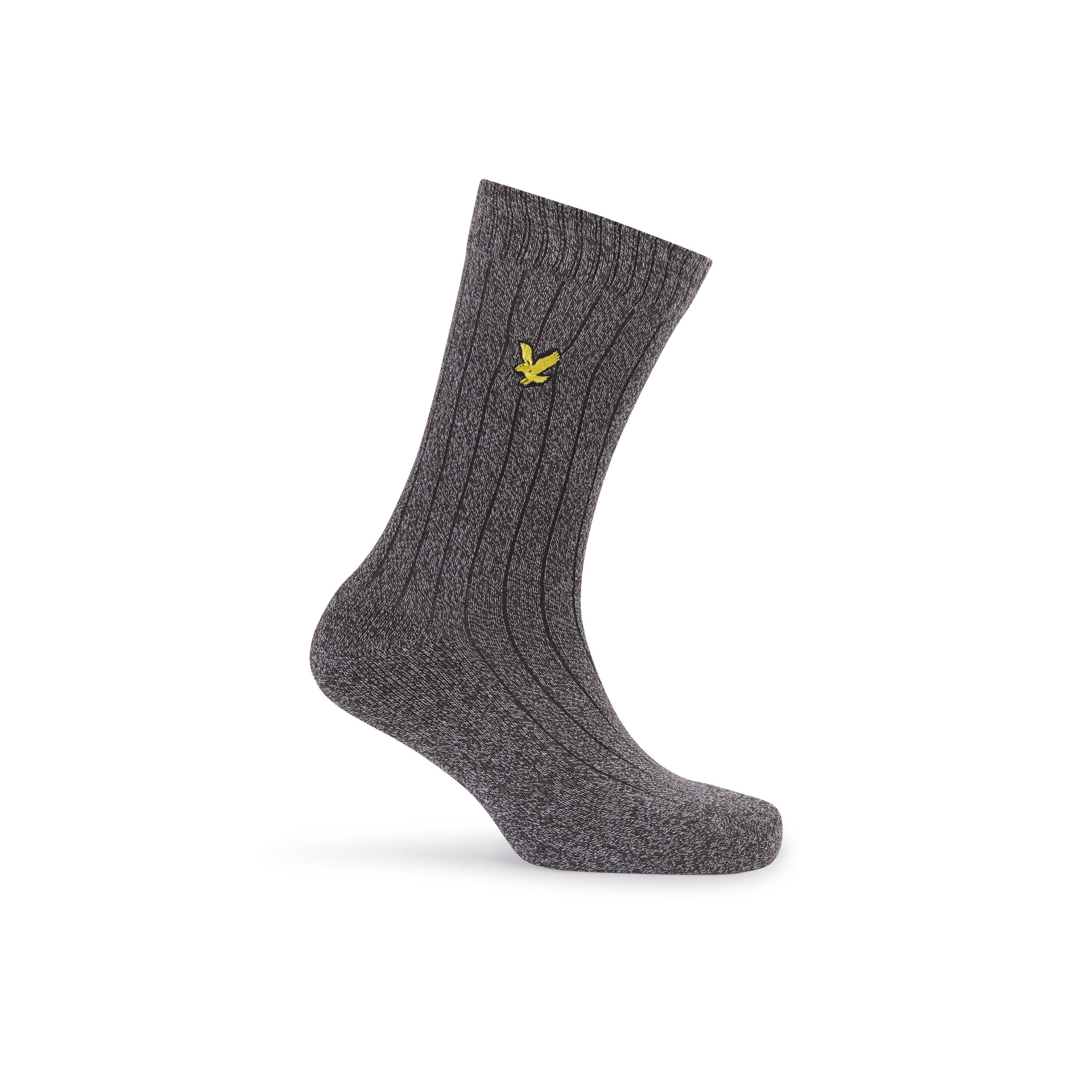 Ivy/Olive/Mole - Lyle and Scott - Winter Crew Socks - 2