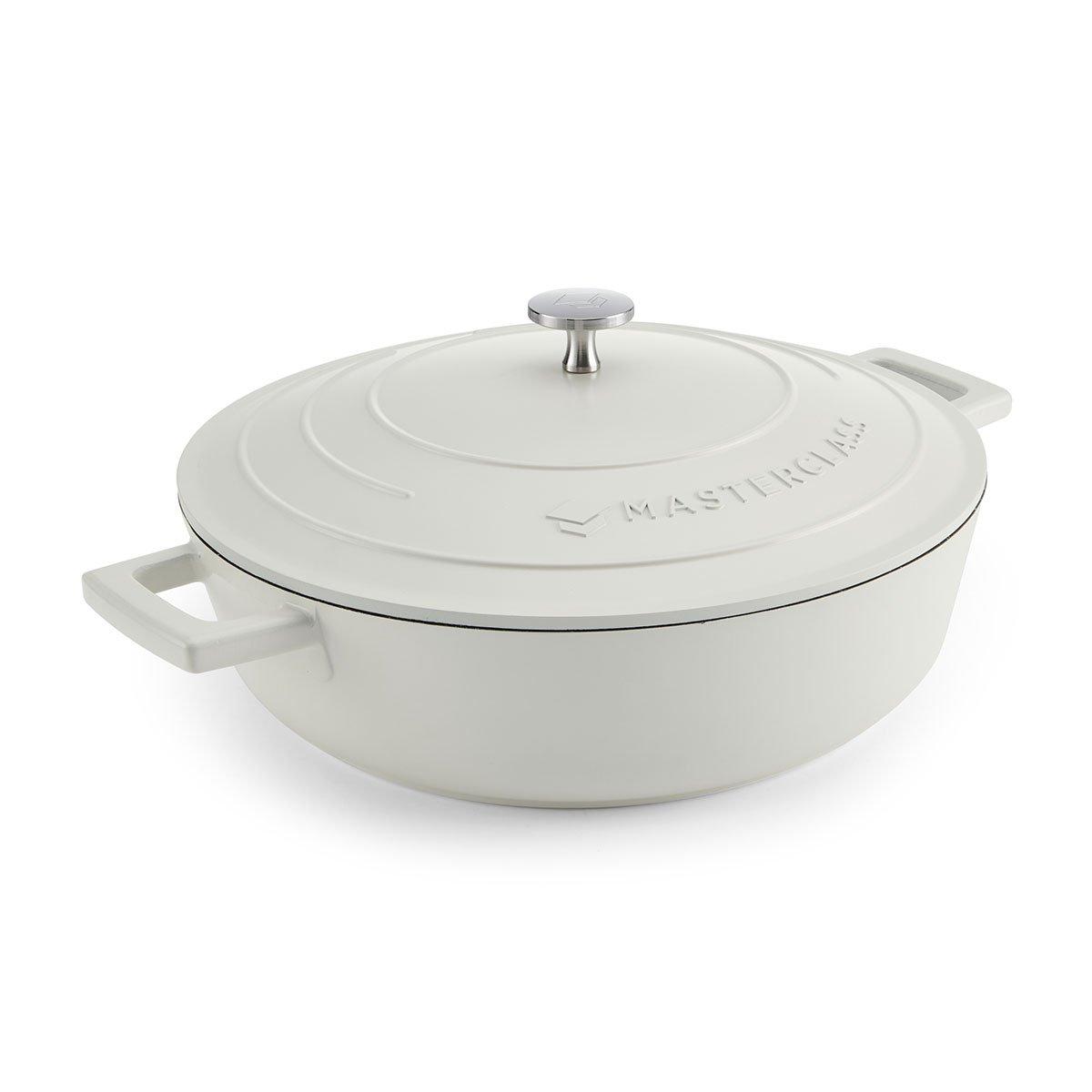 Masterclass  Cast Aluminium Shallow Casserole Cream - 4L