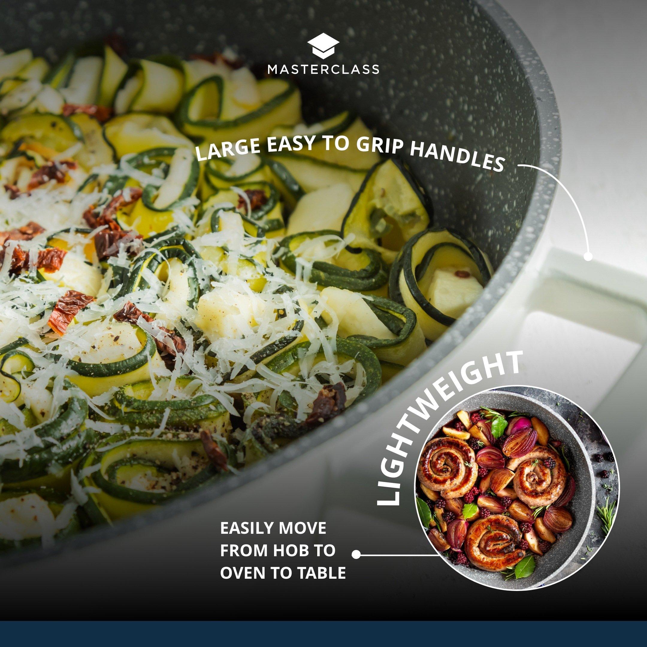 Cream - MasterClass - Cream Cast Aluminium Shallow Casserole - 2