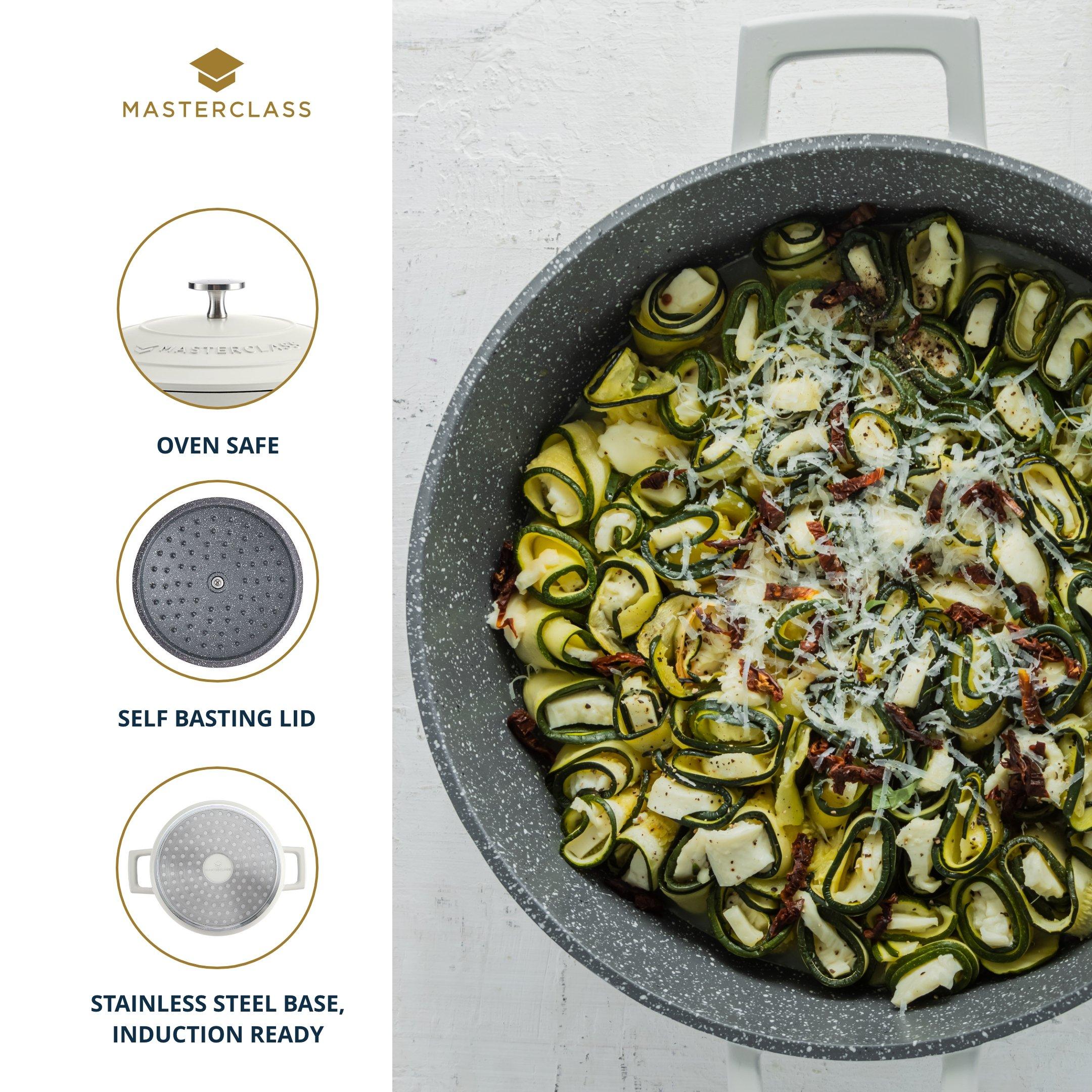 Cream - MasterClass - Cream Cast Aluminium Shallow Casserole - 4