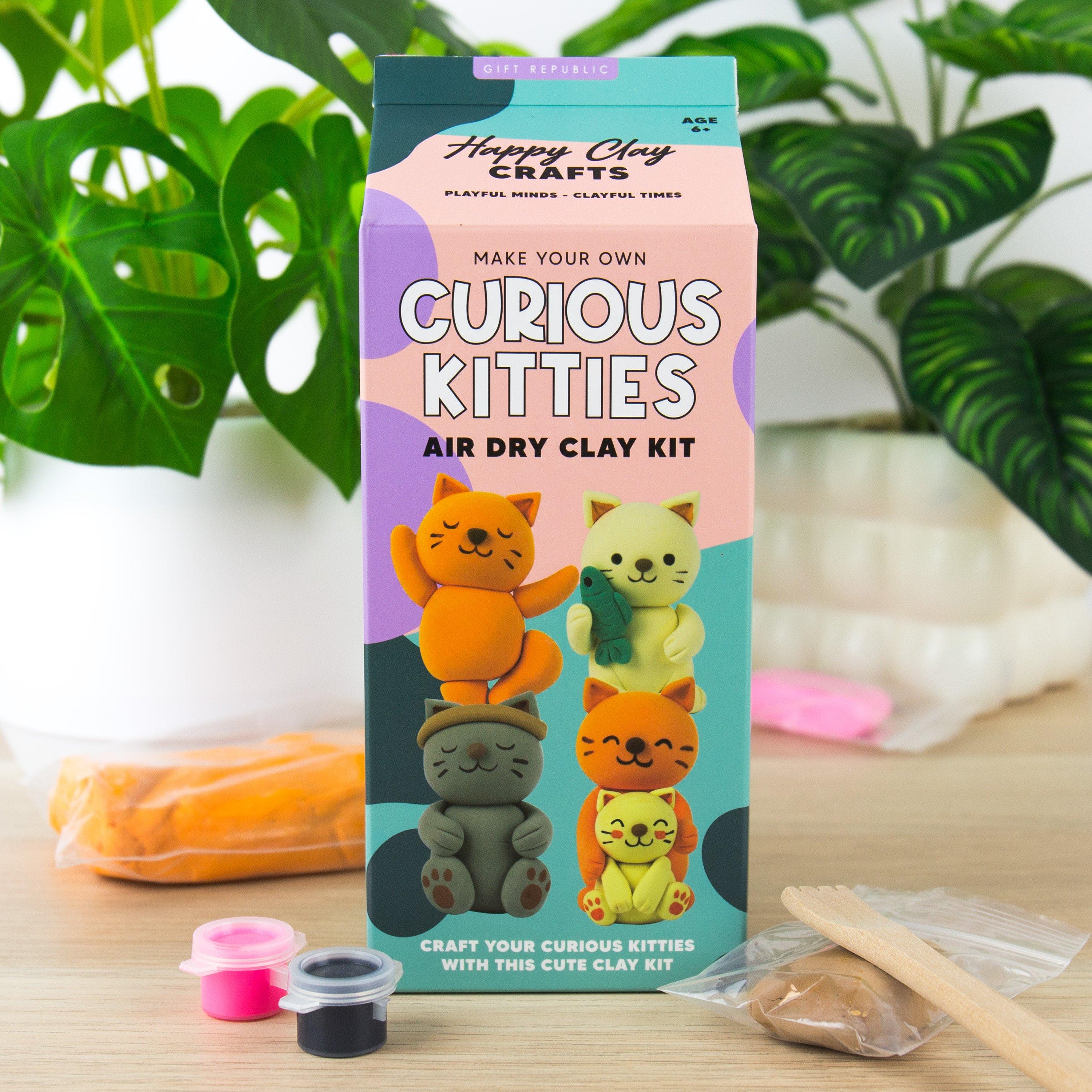 Multi - Gift Republic - Curious Kitties Air Dry Clay Kit - 1