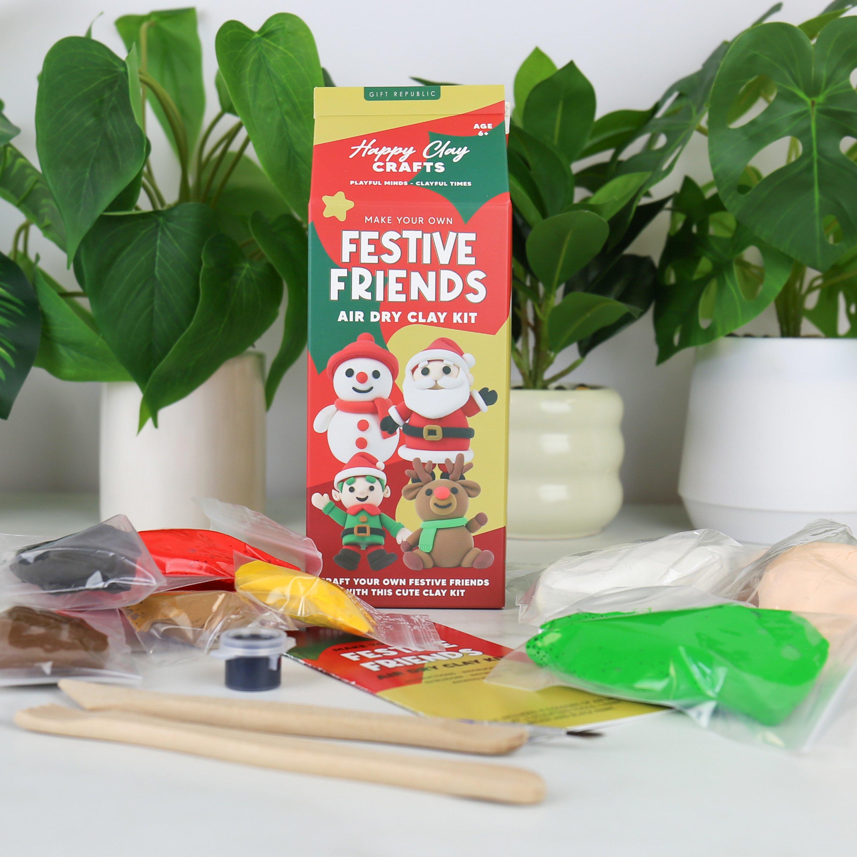 Multi - Gift Republic - Festive Friends Air Dry Clay Kit - 2