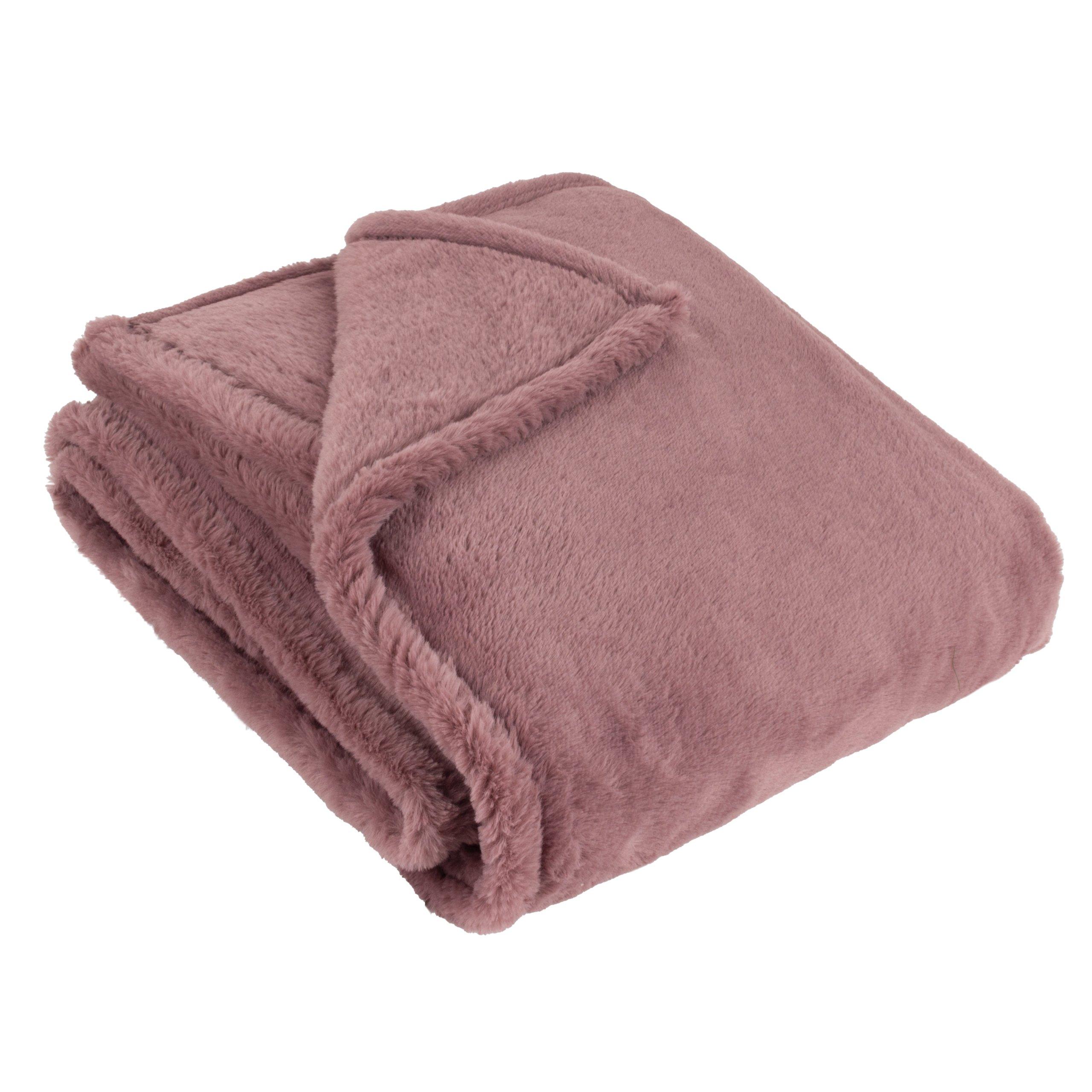 Mulberry - Furn - Kallu Double-Sided Faux-Fur Throw - 1