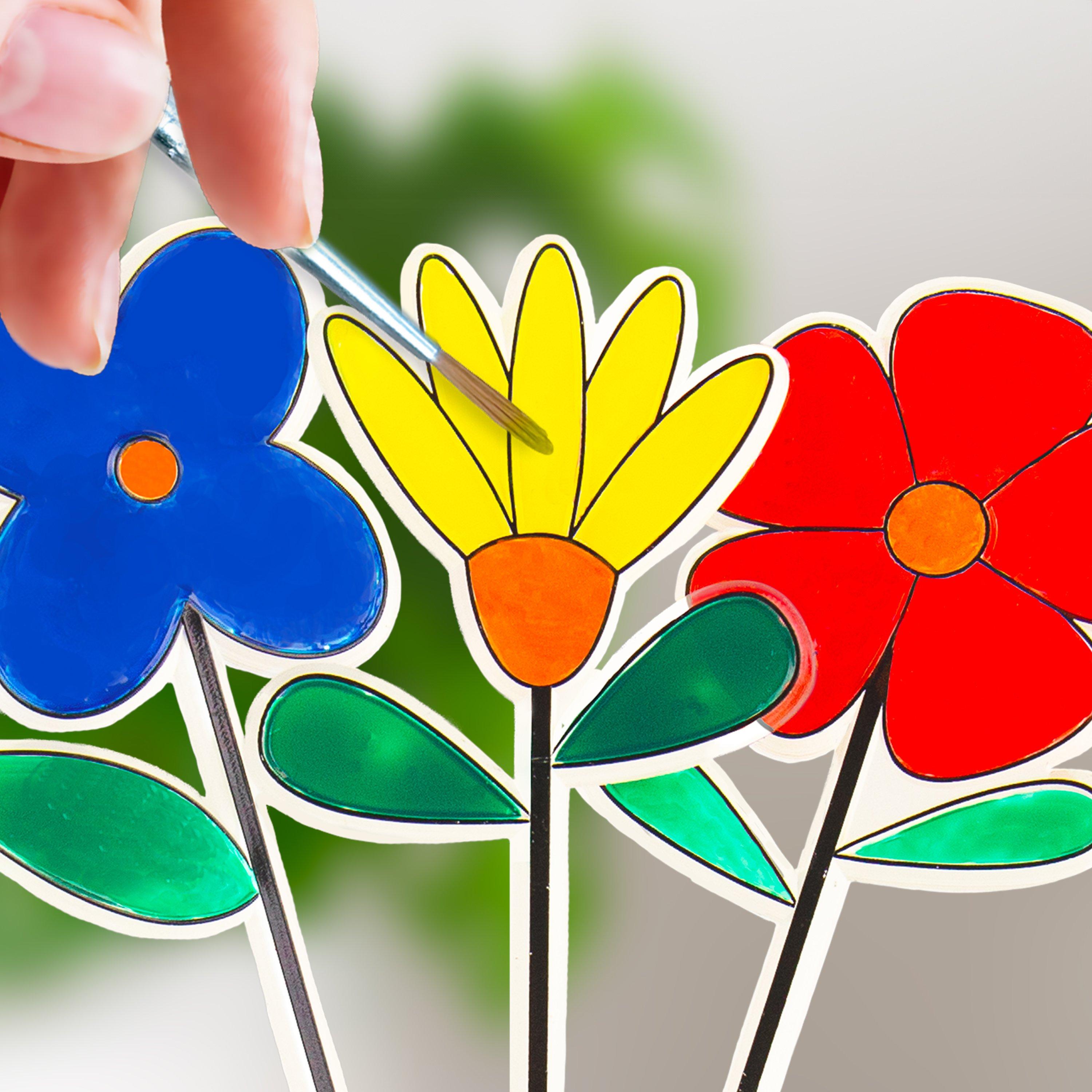 Multi - Gift Republic - Stained Glass Flowers DIY Kit - 3