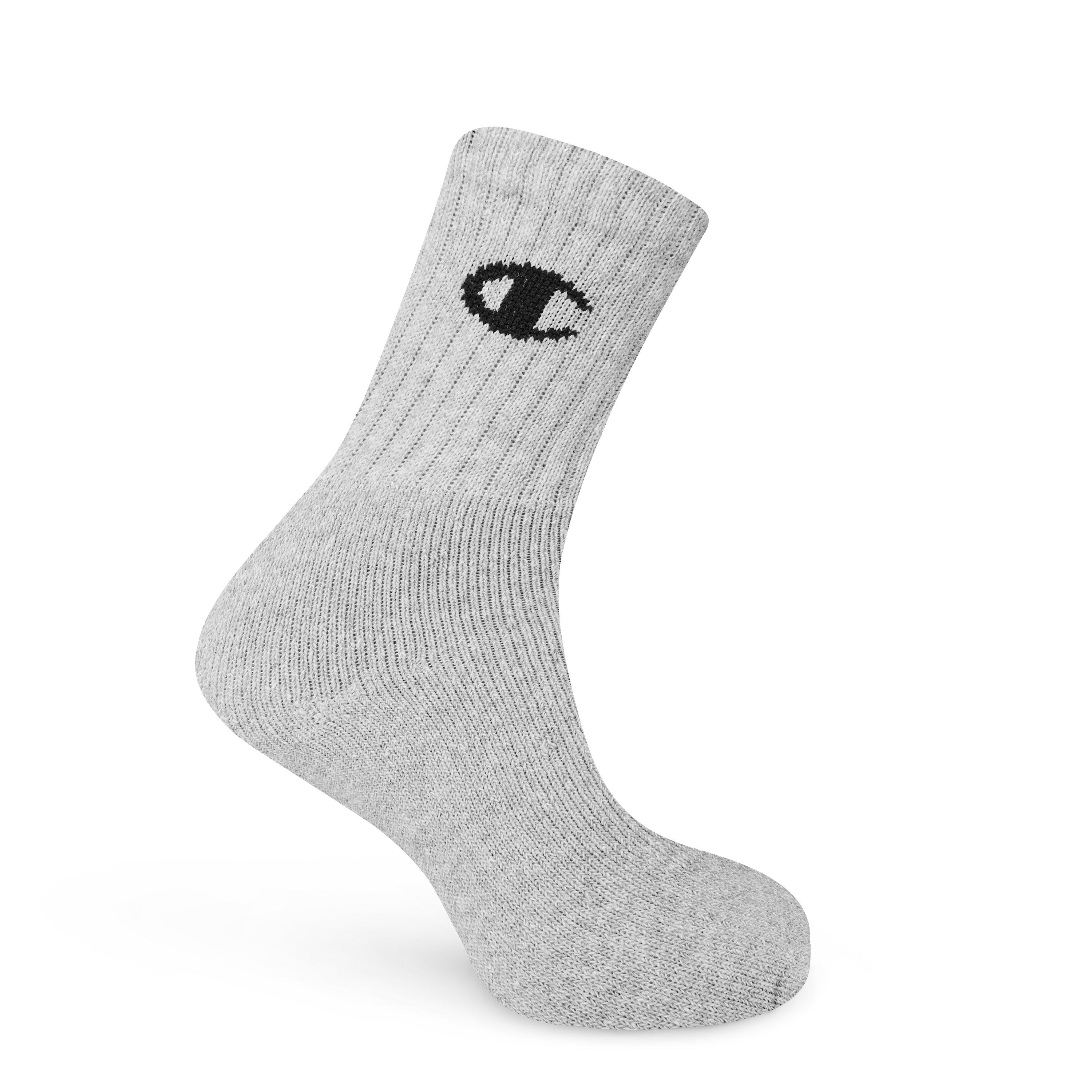Oxg/Wht/Nbk - Champion - Kids' Crew Socks - 4