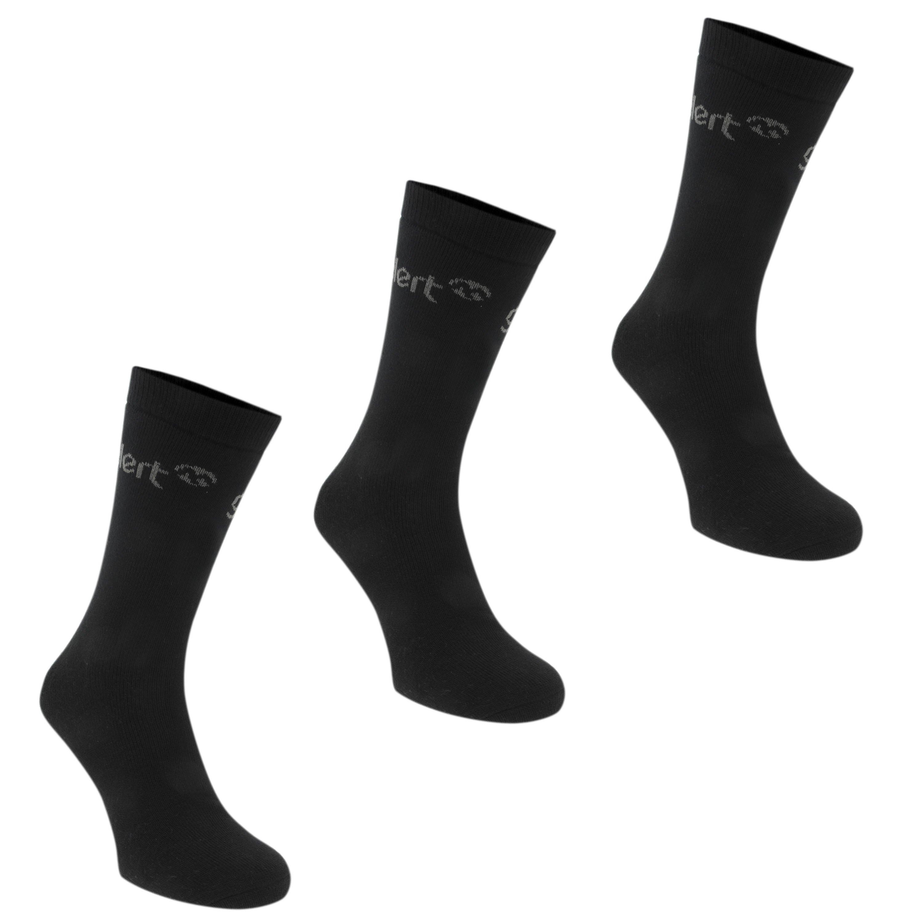 Black - Gelert - 3 Pack Thermal Socks Junior - 1
