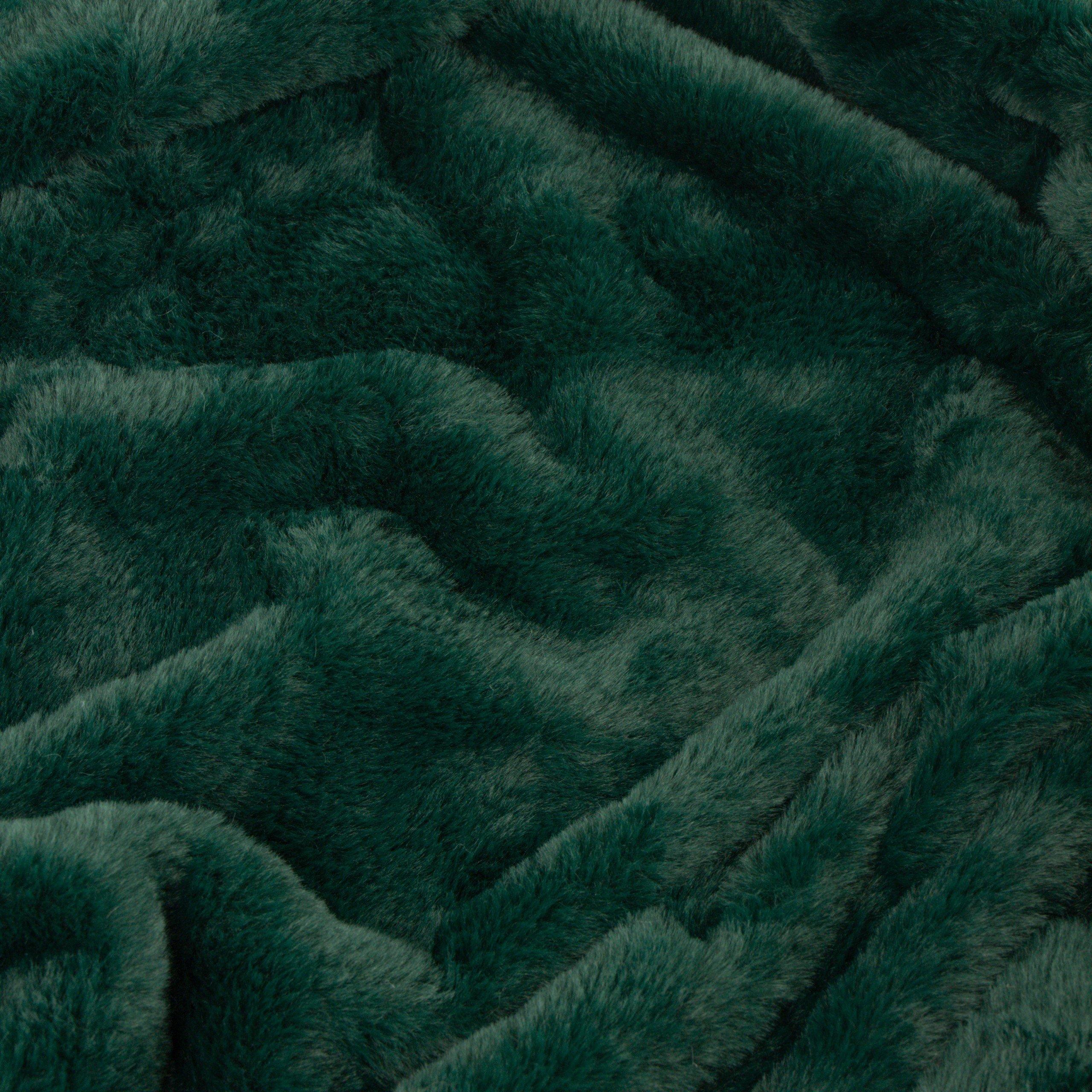 Needle Green - Furn - Kallu Double-Sided Faux-Fur Throw - 4