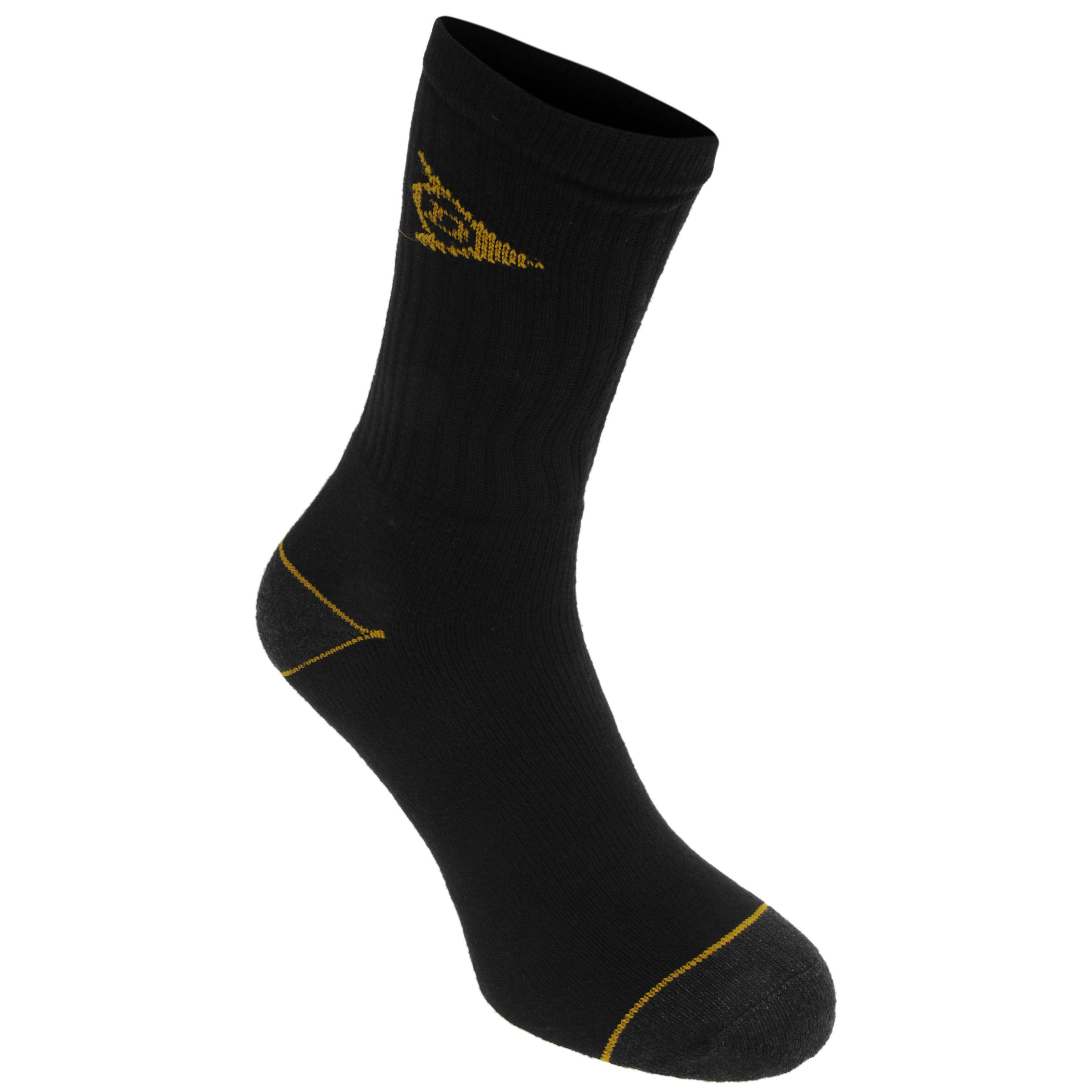 Preto - Dunlop - Workwear 5 Pack Socks Mens - 2