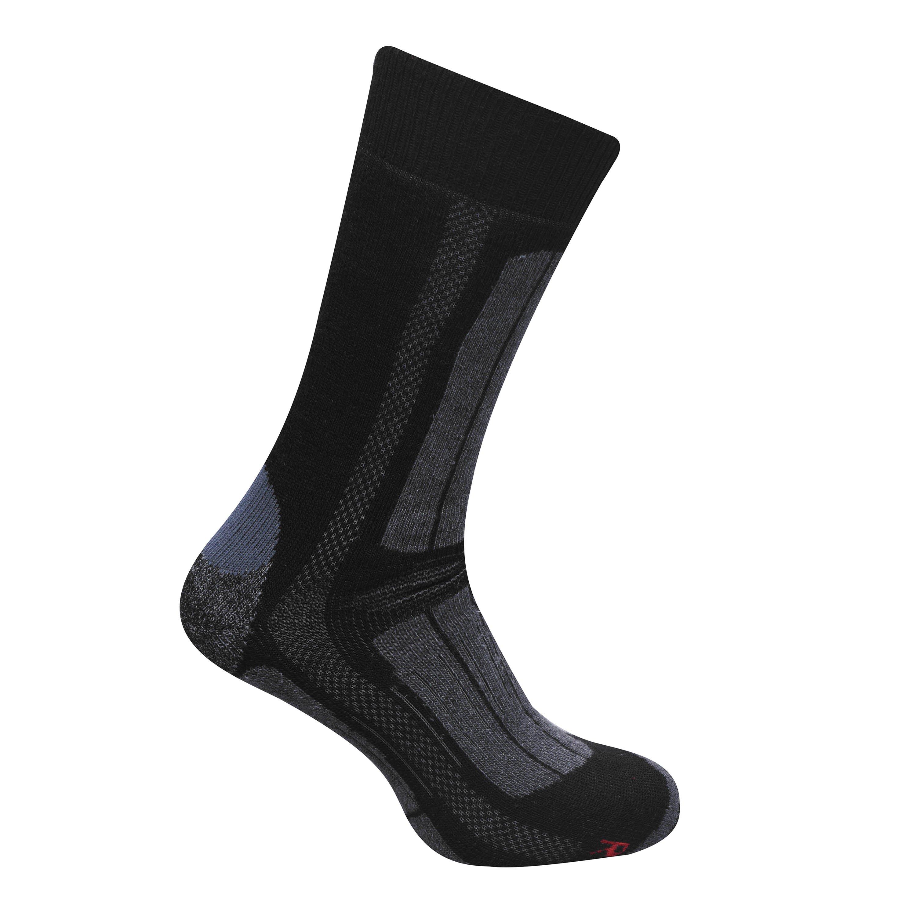 Black - Karrimor - 2 Pack Trekking Socks Mens - 1