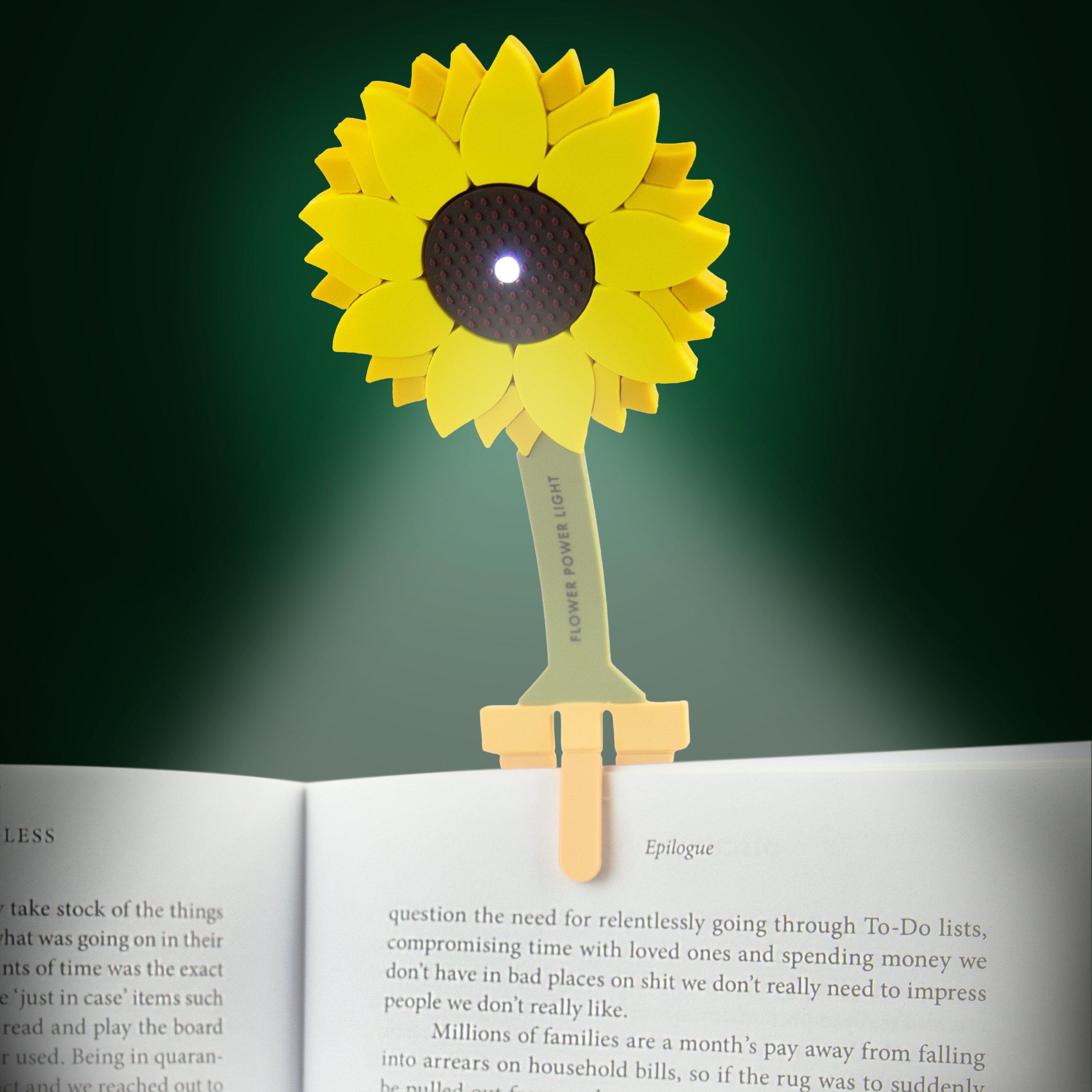 Multi - Gift Republic - Sunflower Reading Light Bookmark - 2