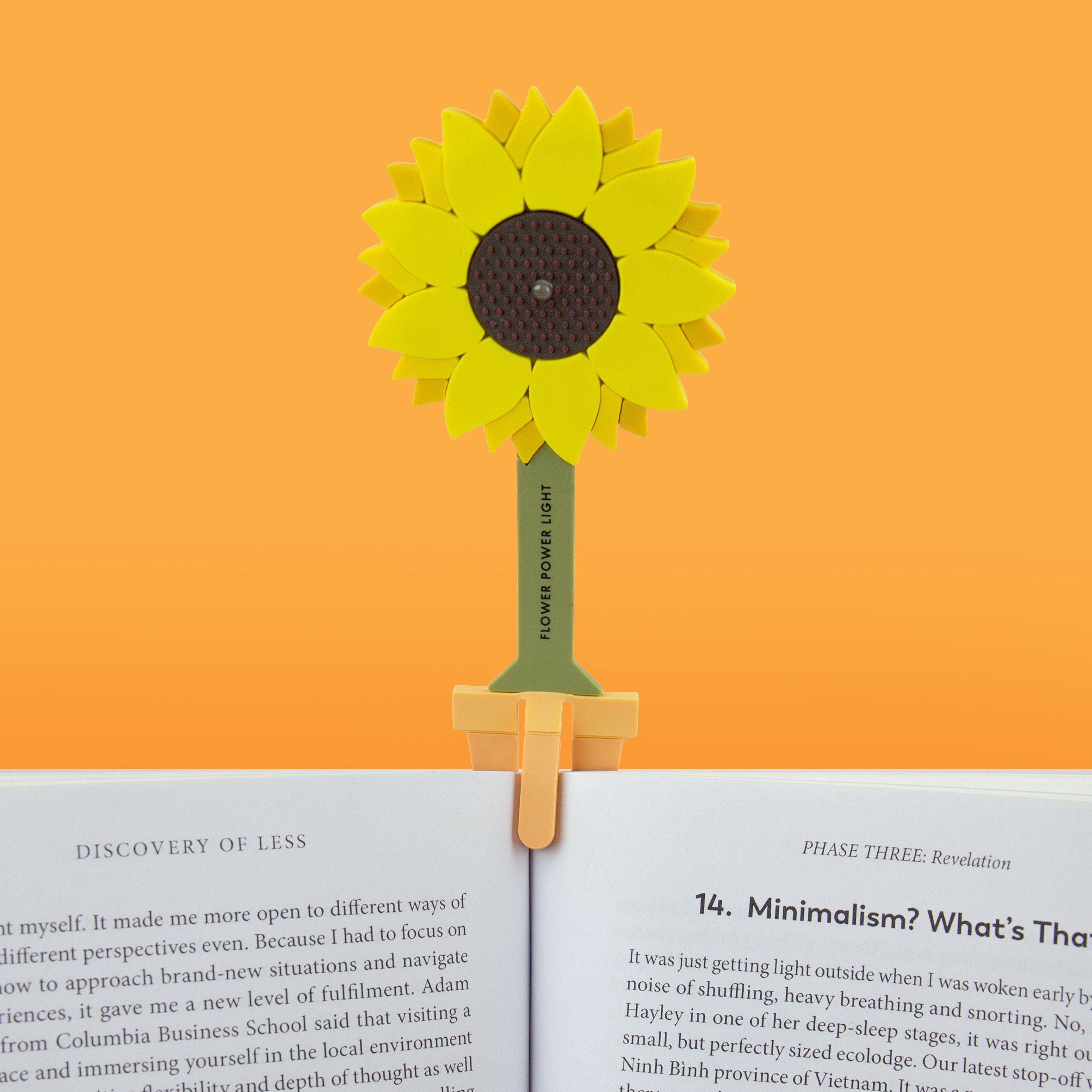 Multi - Gift Republic - Sunflower Reading Light Bookmark - 3