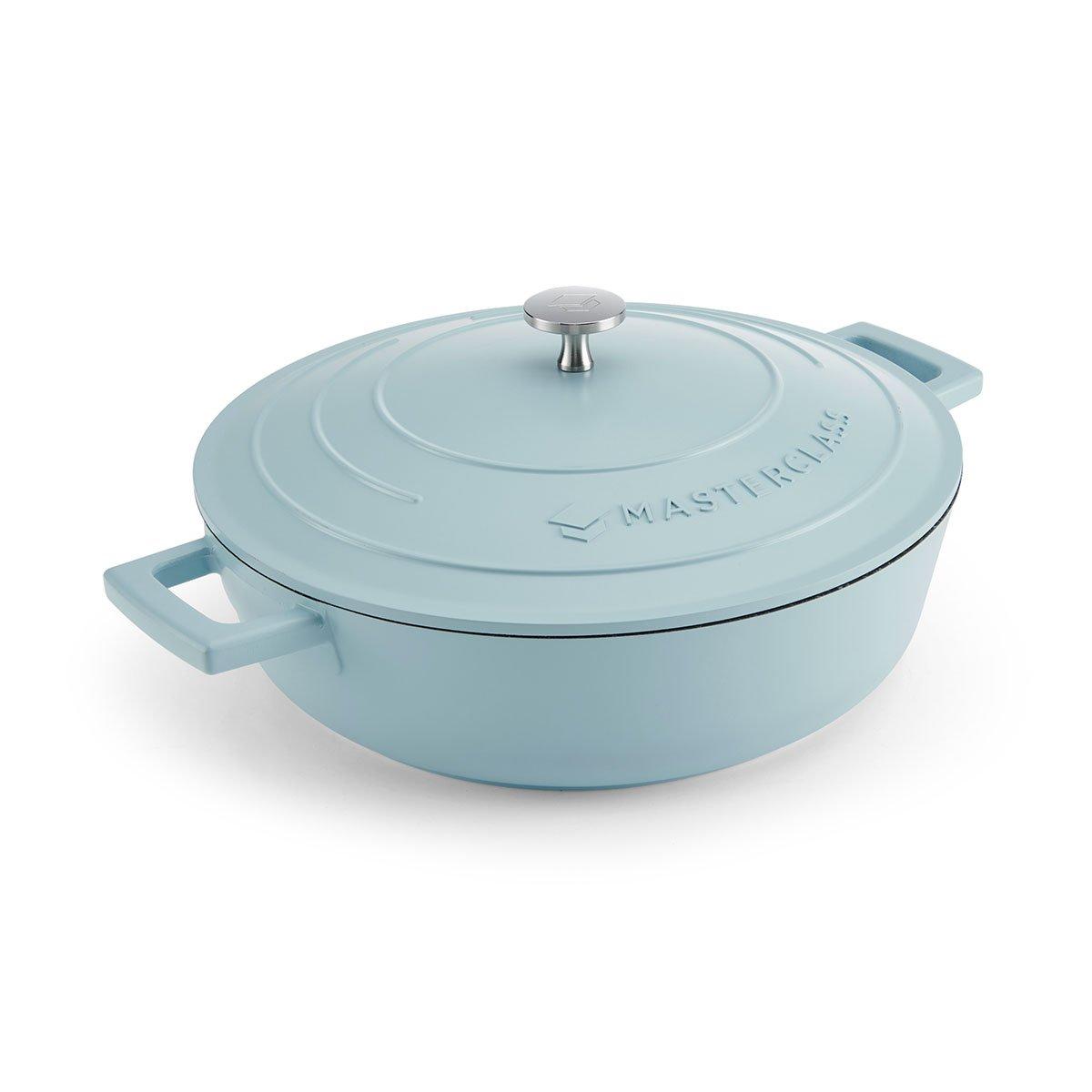 Masterclass  Casserole Dish With Lid - Blue - 4L