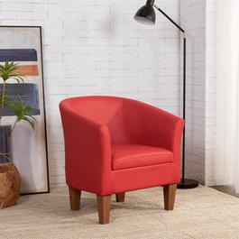 Comfy Living Leather Tub Chair