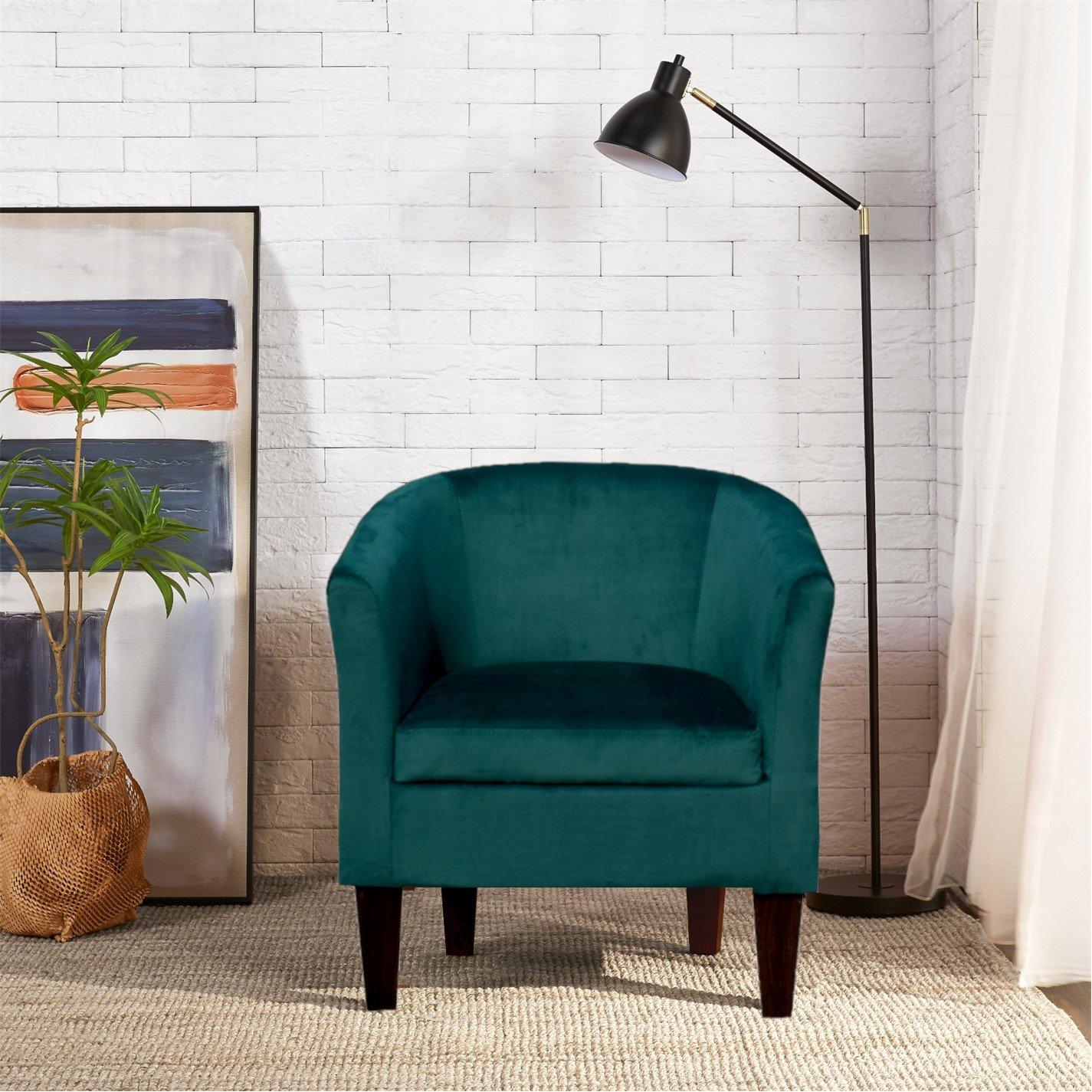 Plush Velvet Tub Chair