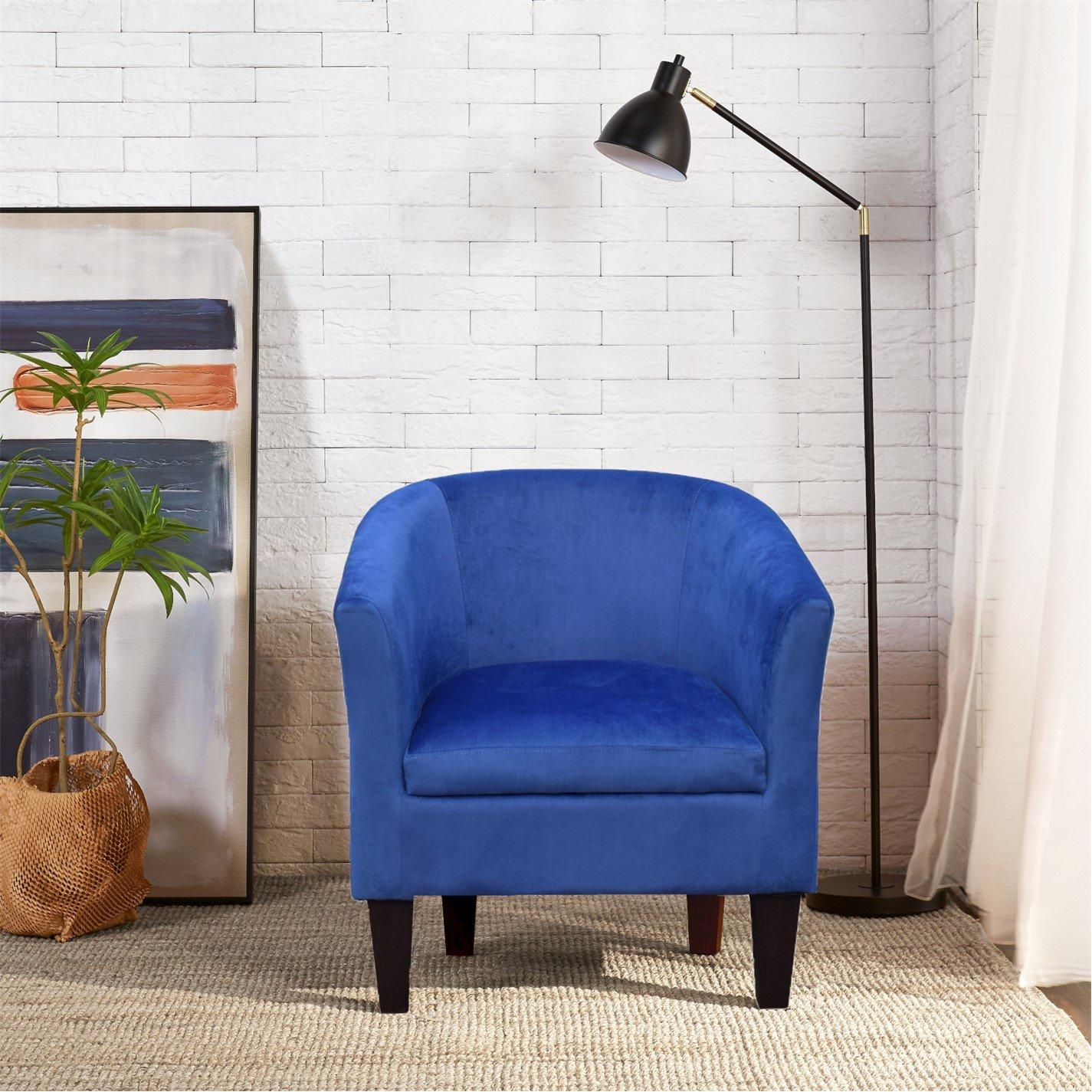 Comfy Living Plush Velvet Tub Chair