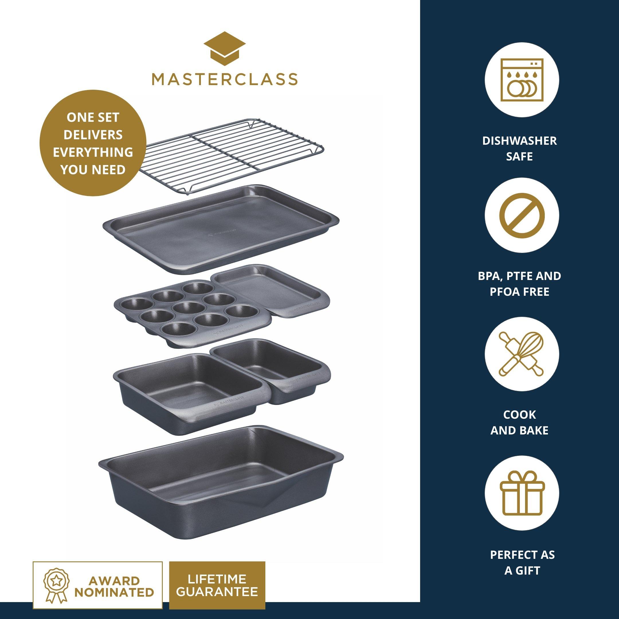 Grey - MasterClass - MasterClass Stacking Baking & Roasting Set - 6