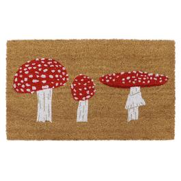 JVL Toadstool Latex Coir Doormat