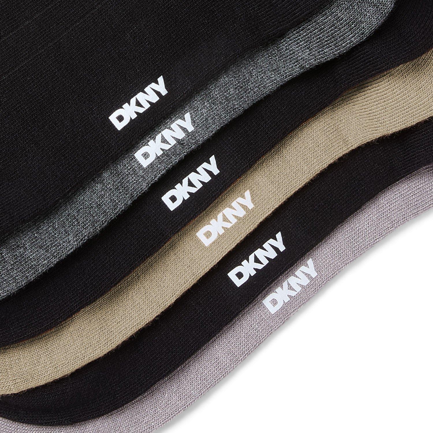 Blk/Gry/Khk - DKNY - DKNY Mens 6 pack Socks Quay - 7