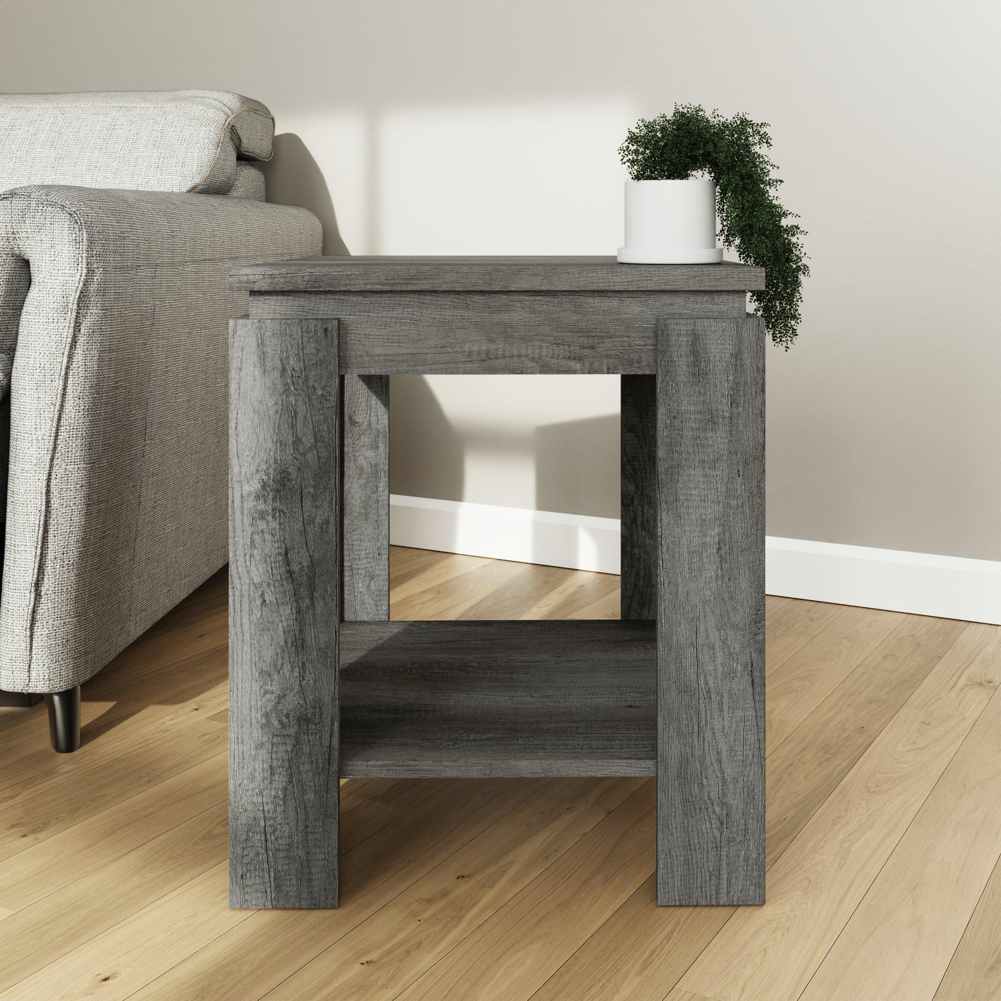 Gfw Canyon Lamp Table Charcoal Grey