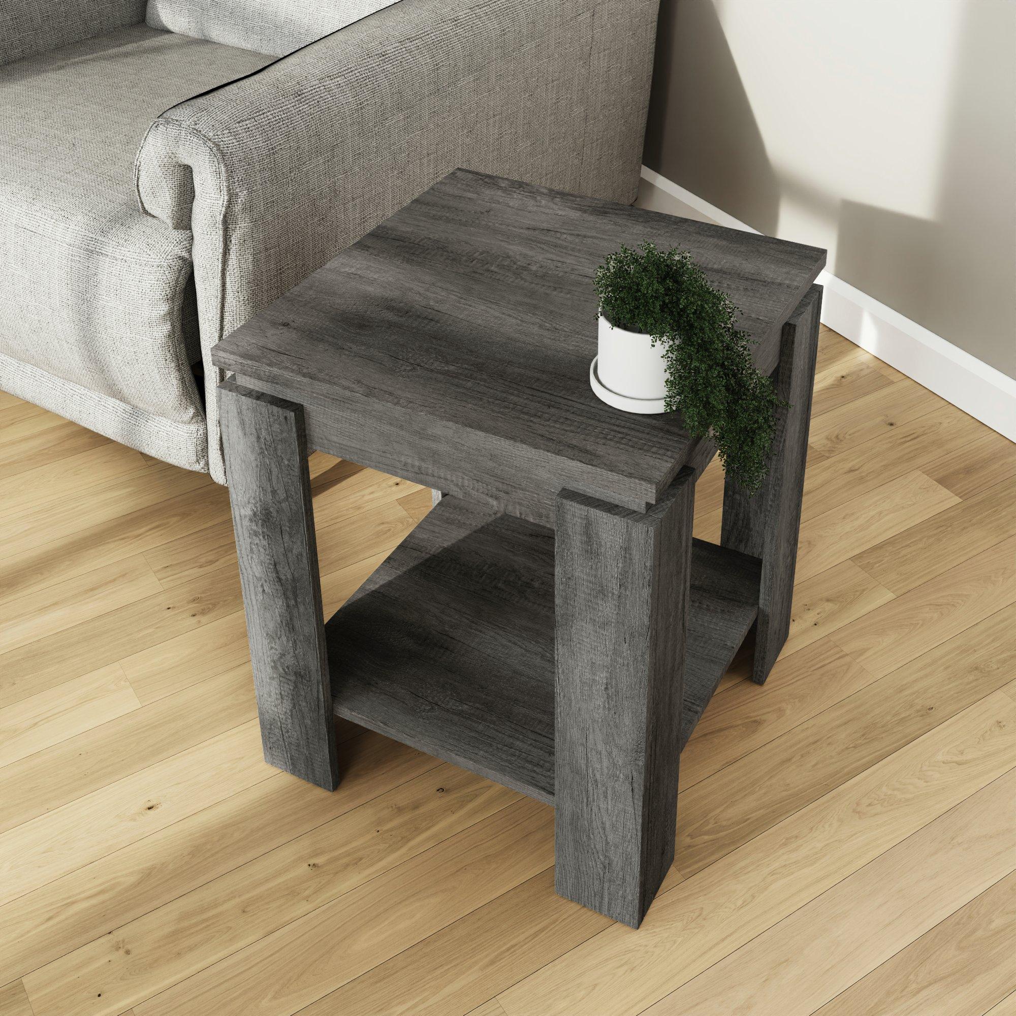 Charcoal Grey - GFW - Canyon Lamp Table Charcoal Grey - 3