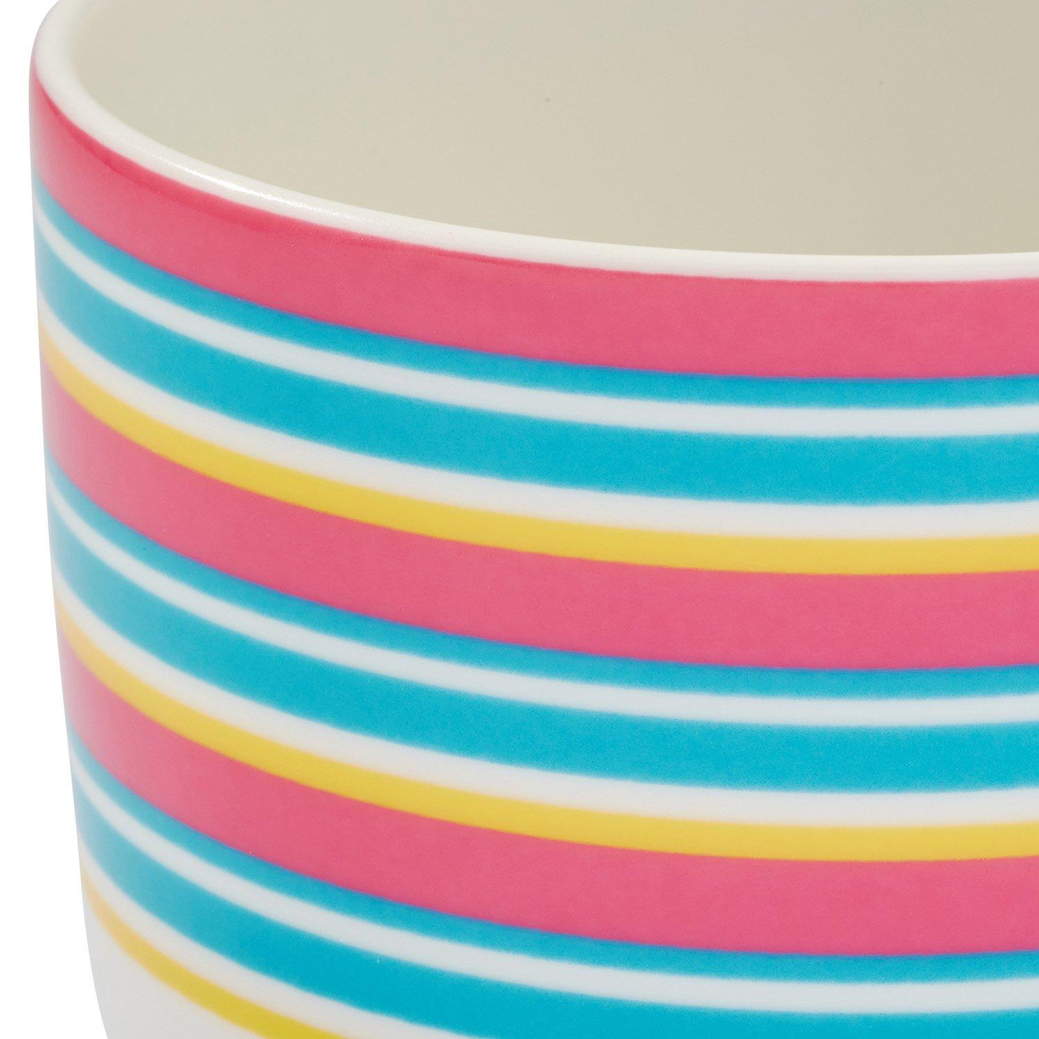 Multi - Spode Kit Kemp - Kit Kemp Calypso Stripe 4  Mugs - 4