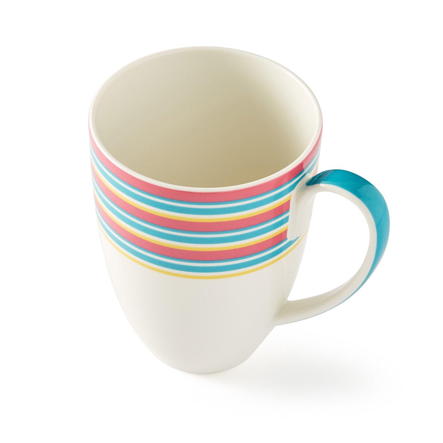 Multi - Spode Kit Kemp - Kit Kemp Calypso Stripe 4  Mugs - 5