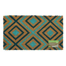 JVL Rhombus Latex Coir Doormat
