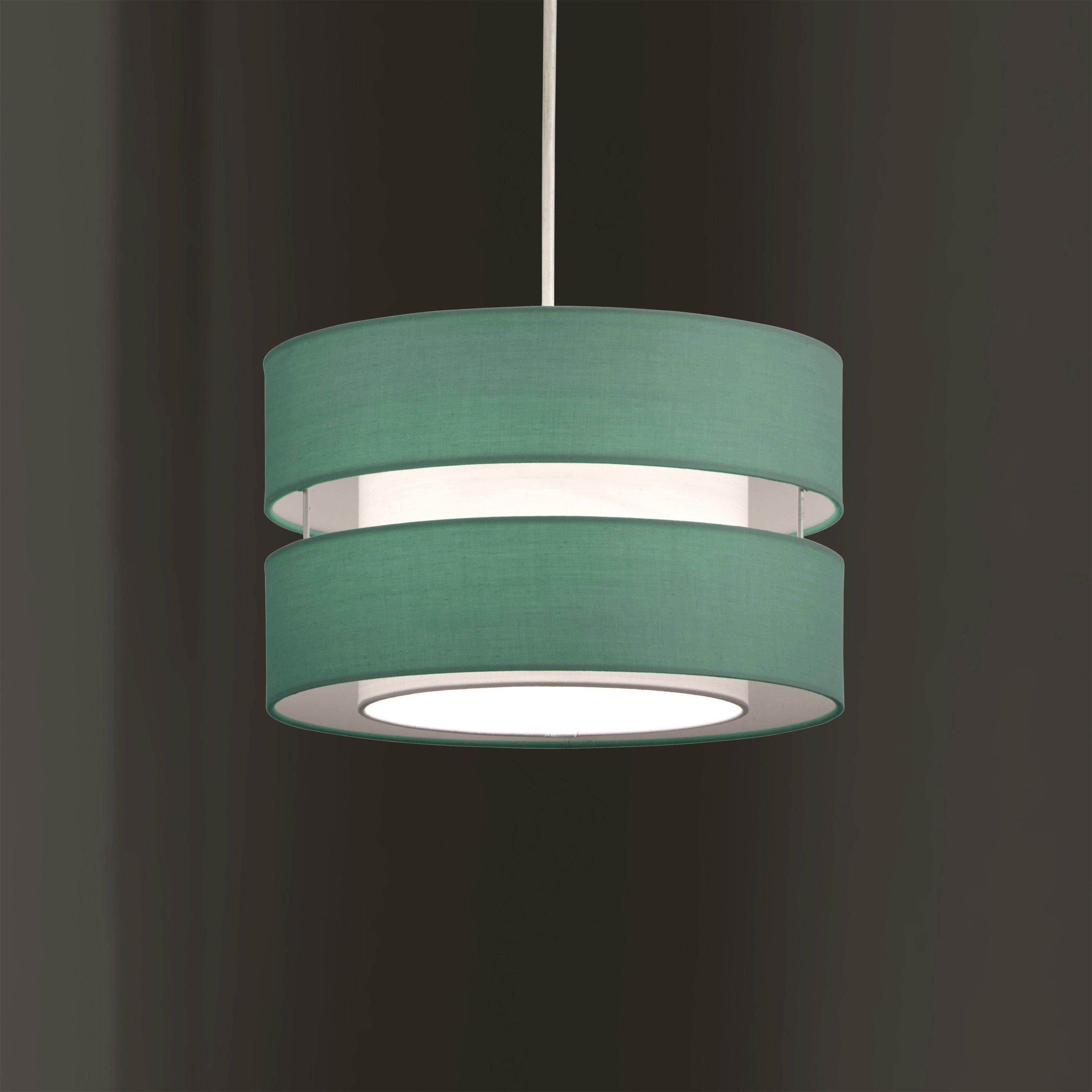 Duck Egg - K Living - Duck Egg Layer Fabric Ceiling Light Shade Pendant - 4