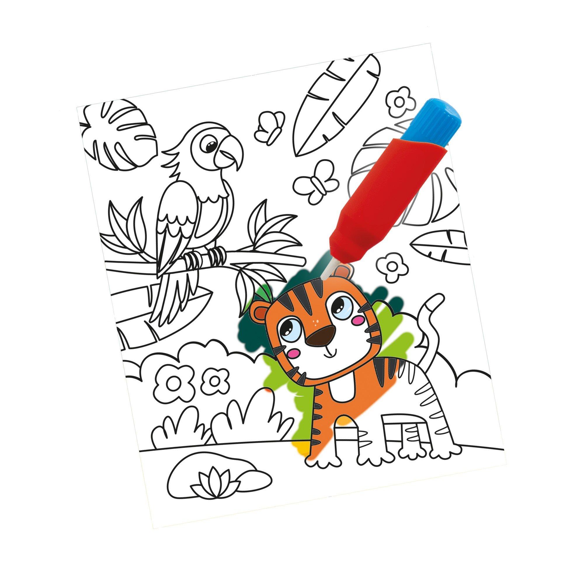 Multi - SES Creative - Colouring with water book with water brush - Trave - 2
