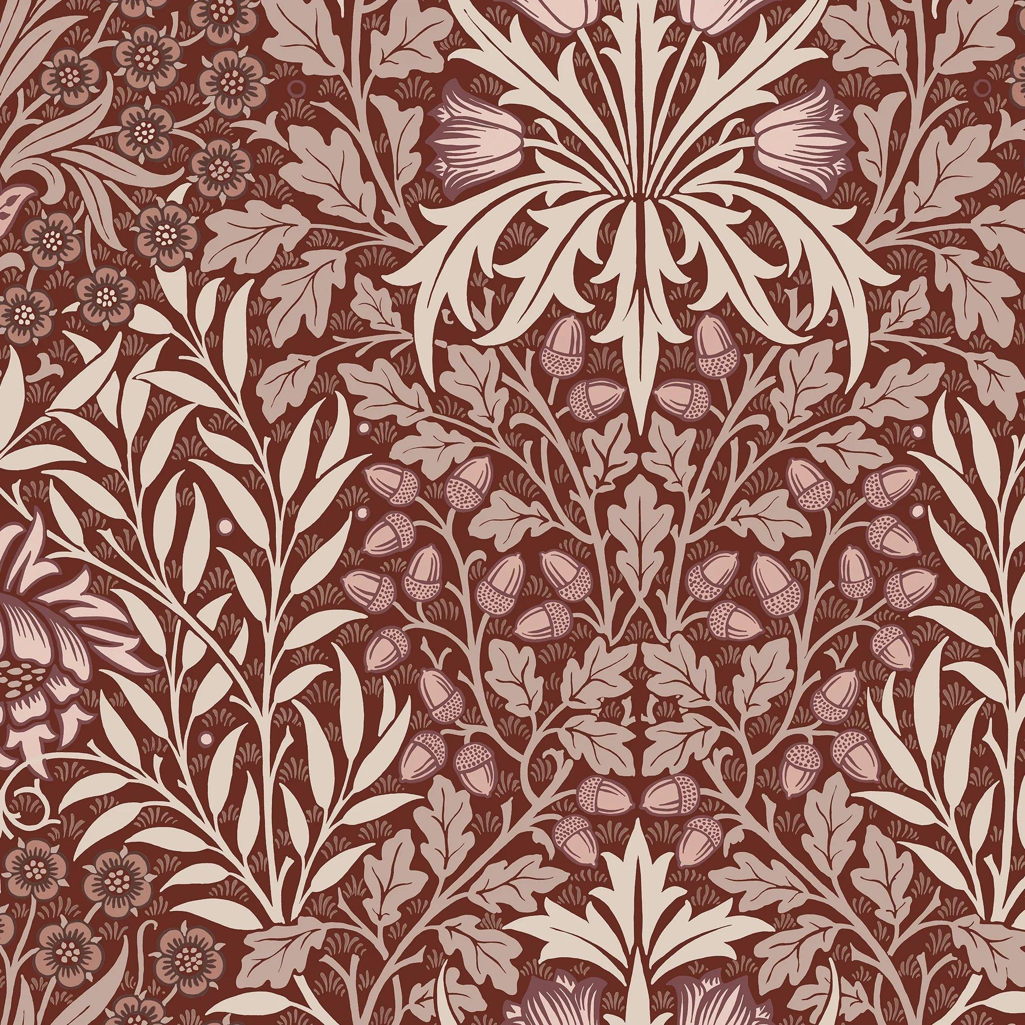 Oak & Willow Floral Wallpaper