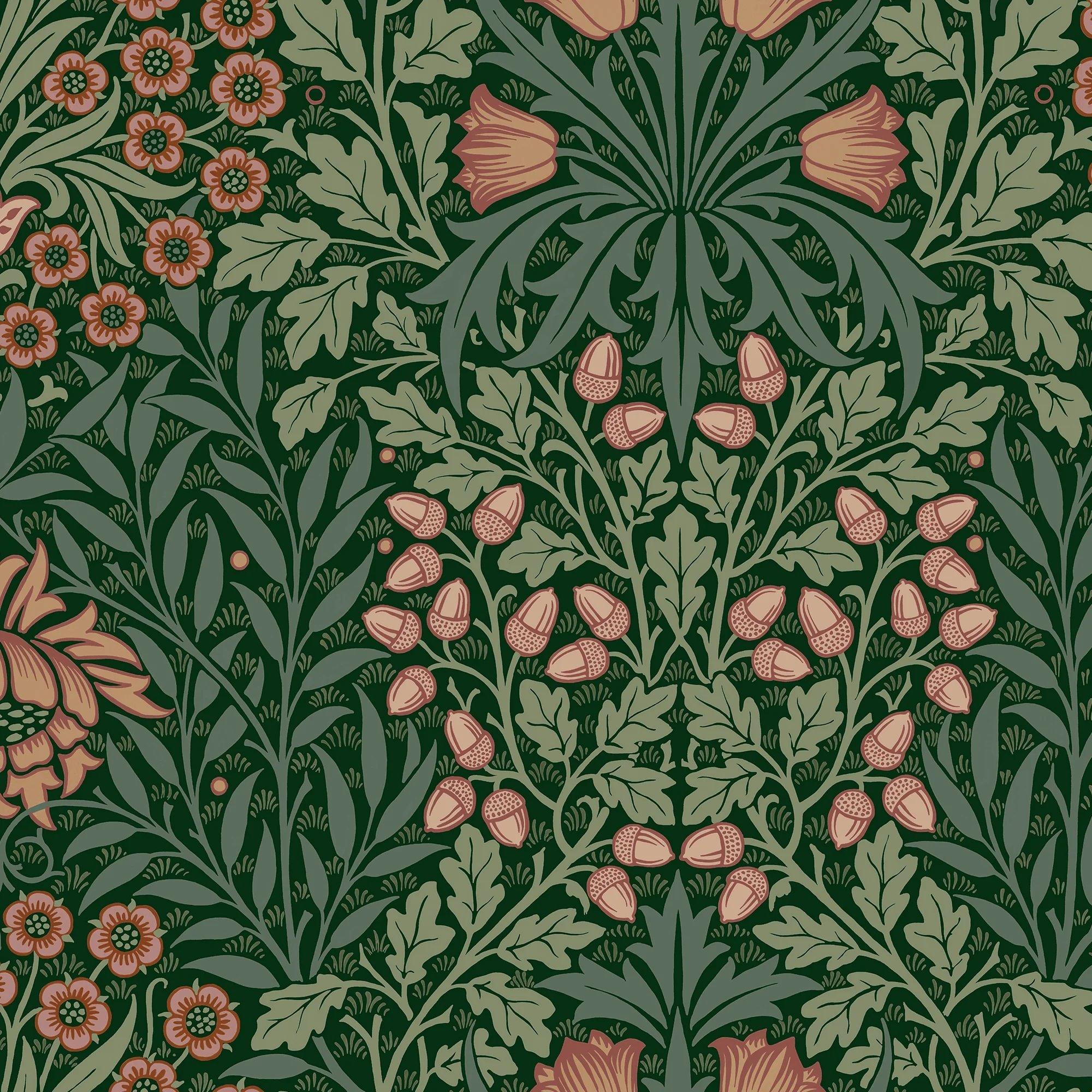 Oak & Willow Floral Wallpaper