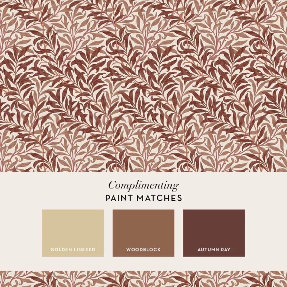 Terracotta - William Morris at Home - Willow Bough Wallpaper - 5