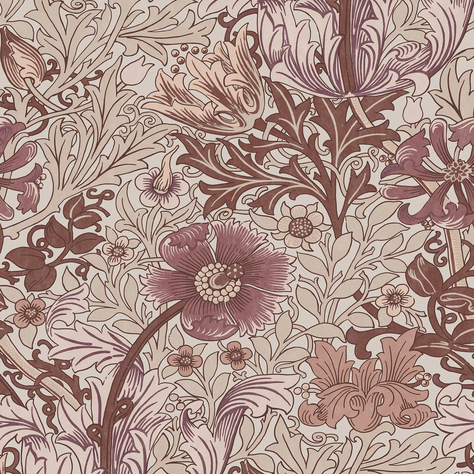 Sienna - William Morris at Home - Compton Wallpaper - 1
