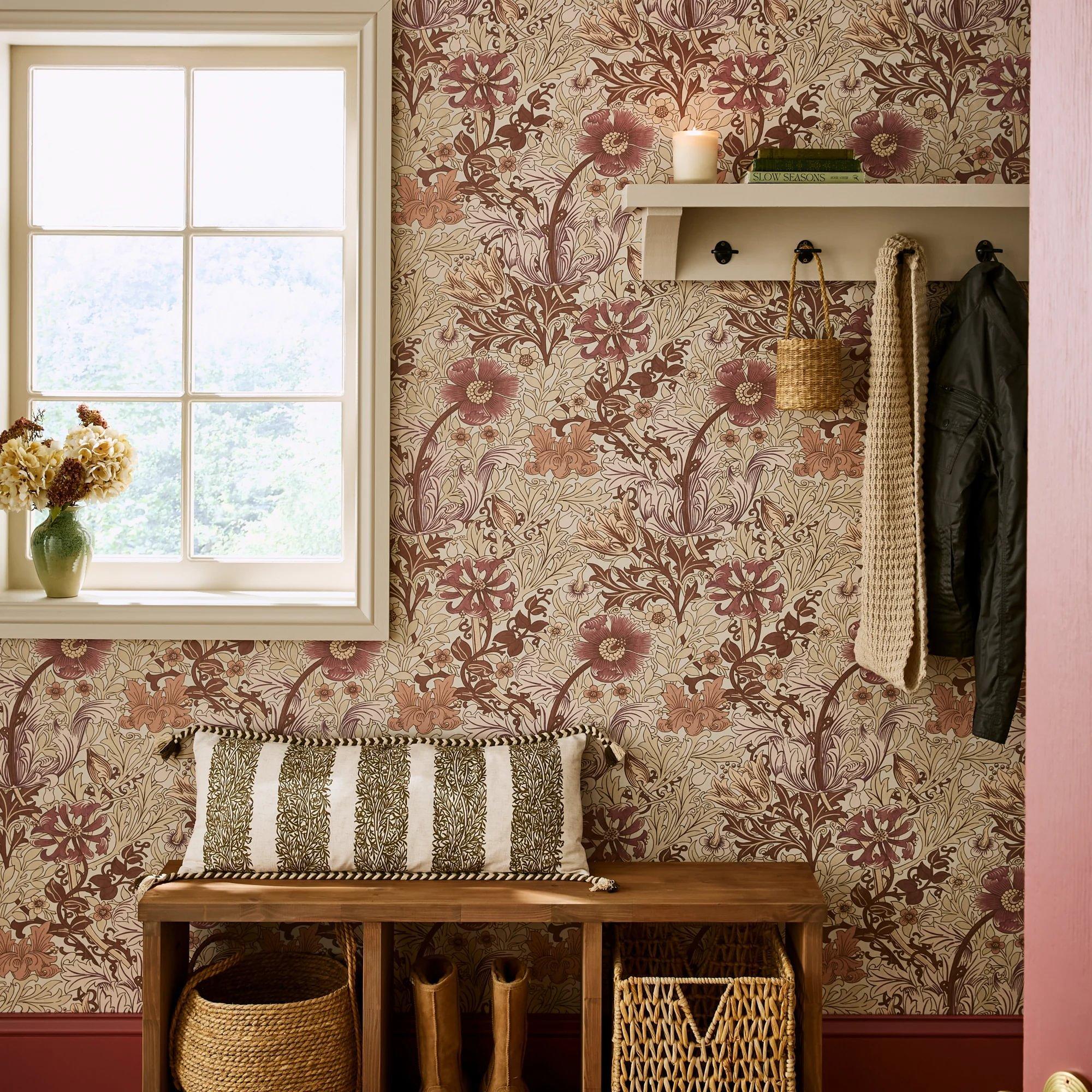 Sienna - William Morris at Home - Compton Wallpaper - 2